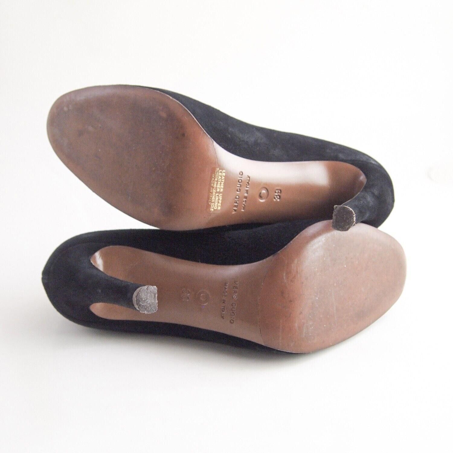 Designer L'Autre Chose Heels Black Suede Womens US 9 EU 39 $480 Size US 9 / IT 39 - 7 Thumbnail