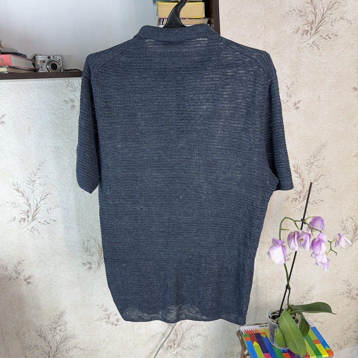 Gran Sasso Gran Sasso T shirt Polo Luxury Italian XL Dark Blue Knited Size US XL / EU 56 / 4 - 2 Thumbnail