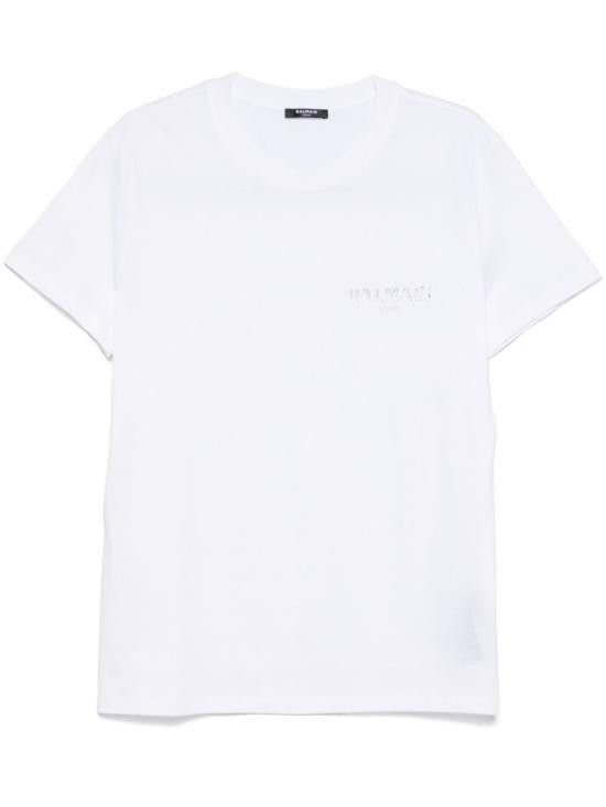 Balmain BALMAIN Men T-Shirts EH1EF000GD84 0HF White Size US XL / EU 56 / 4 - 1 Thumbnail