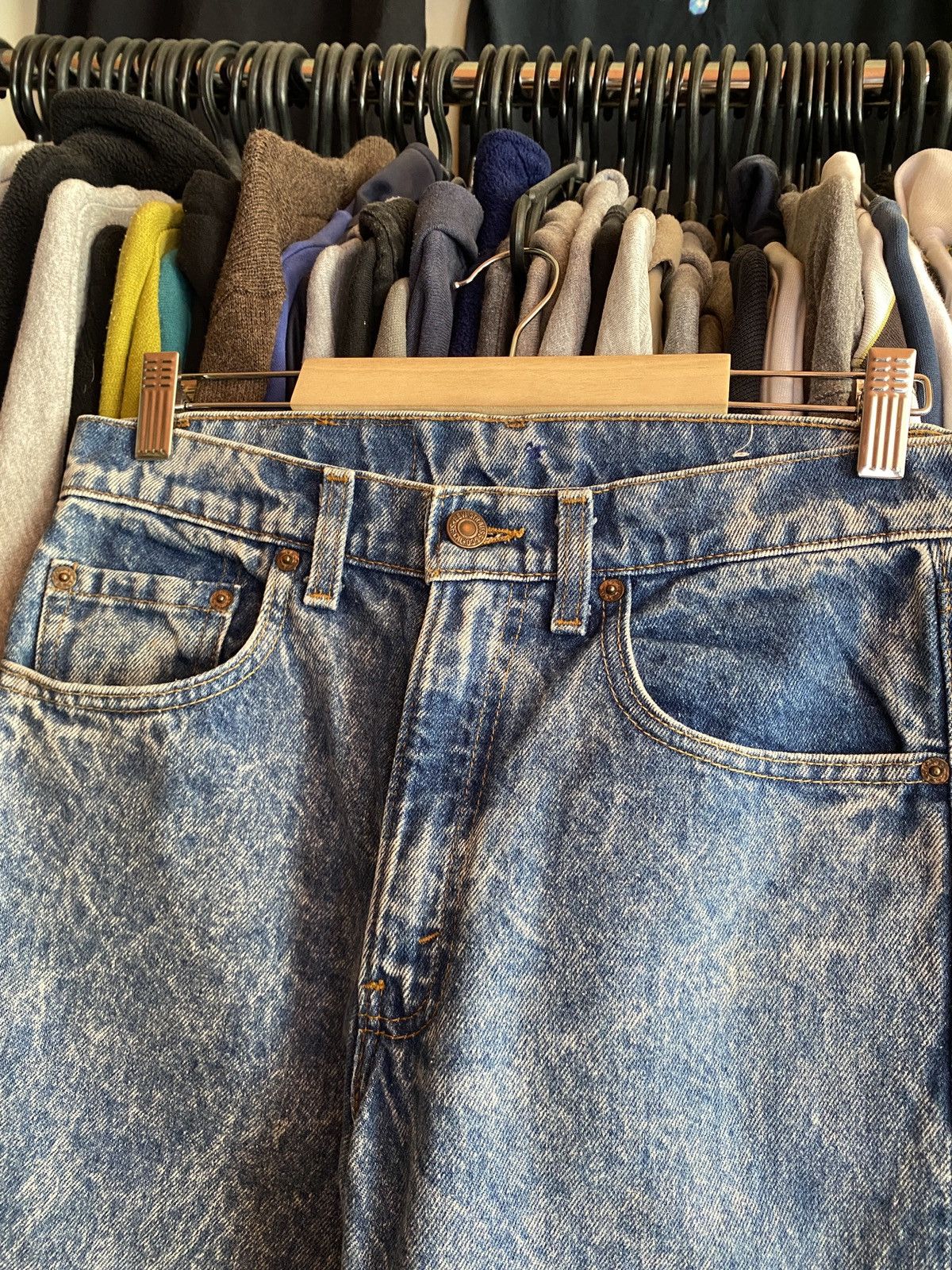 Levi's Levis Vintage Acid Wash Denim Jeans 90s Size US 29 - 4 Thumbnail