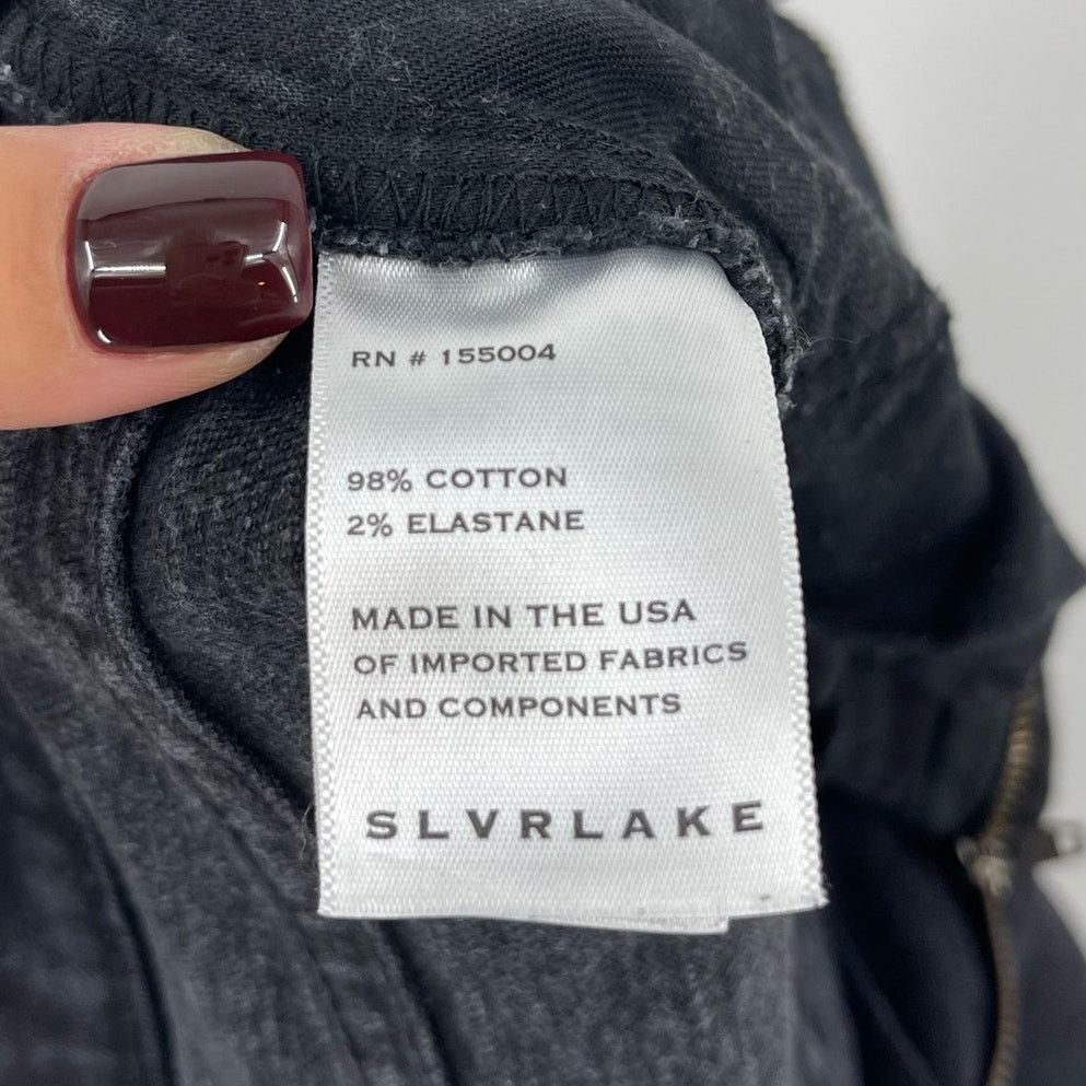 SLVRLAKE SLVRLAKE | London Straight Leg Jeans Jet Black 25 Size 25" / US 0 / IT 36 - 13 Thumbnail