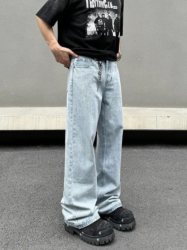 VIBE Blue Baggy Denim Jeans Size US 30 / EU 46 - 5 Thumbnail
