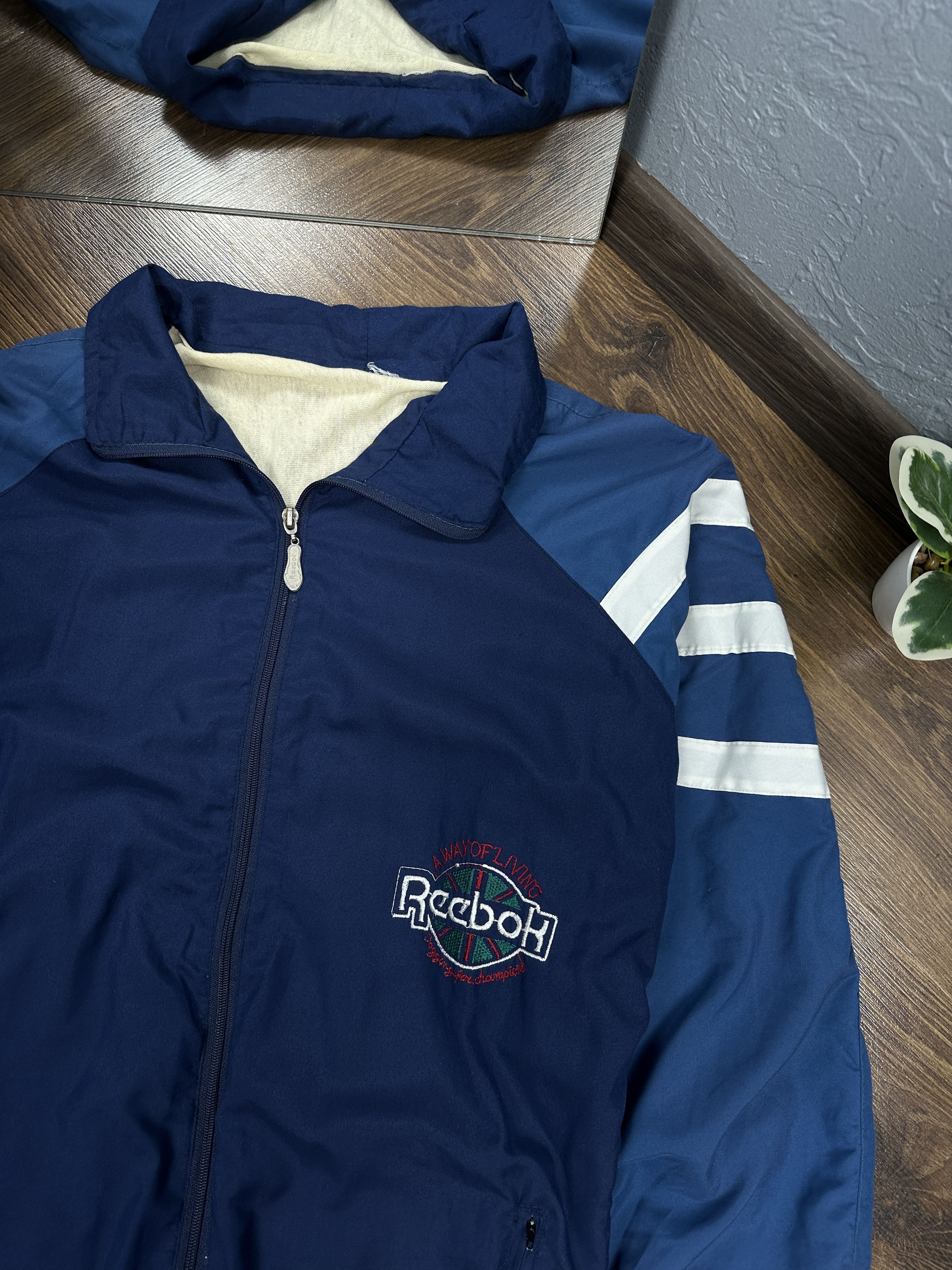 Reebok × Vintage Reebok 90s Vintage Mens Track Top Jacket Size US XL / EU 56 / 4 - 2 Thumbnail