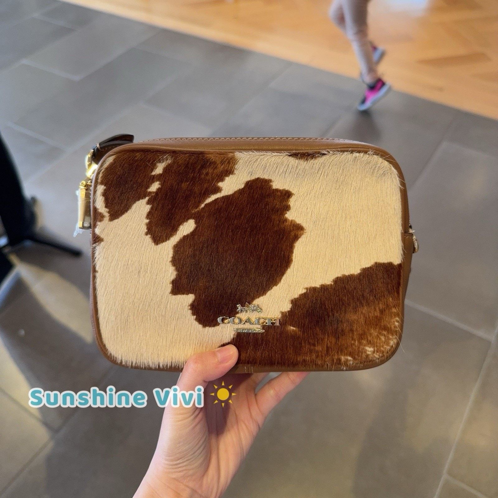 Coach NWT Coach Mini Carey Crossbody Bag Haircalf Cow CEK71 Cow Size ONE SIZE - 1 Thumbnail