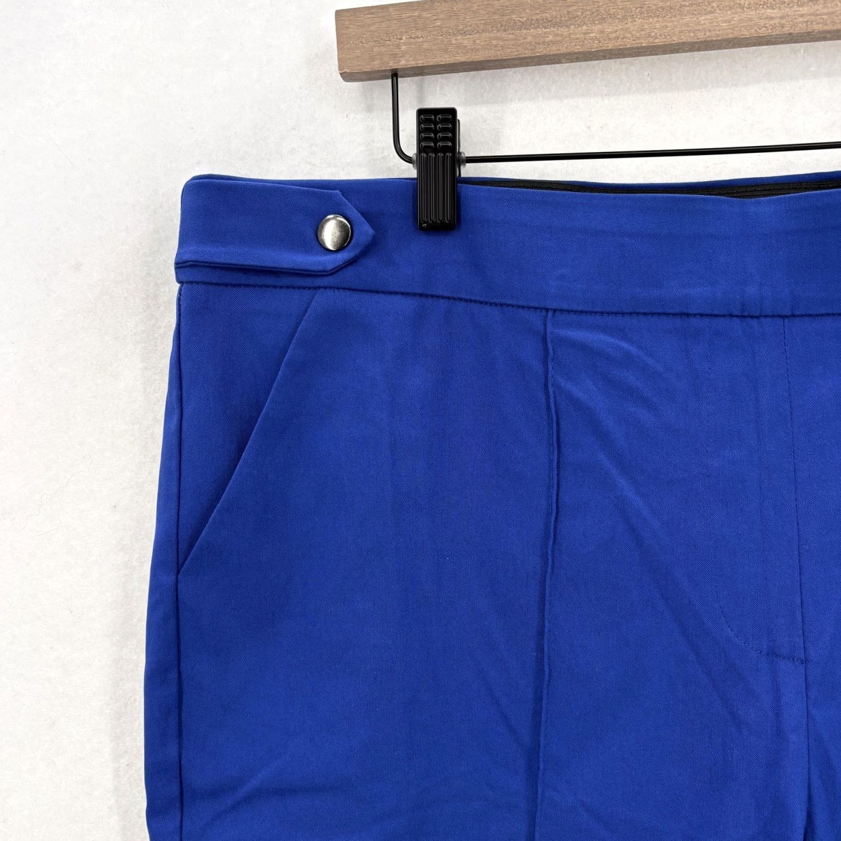 Vintage Maurices Skinny Bengaline Pants Womens XL Blue High Rise Pull On Stretch Work Pants Size 40" / US 18 - 3 Thumbnail