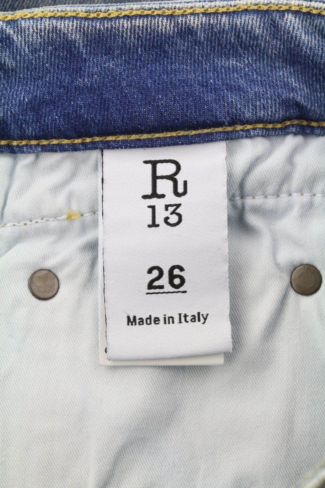 R13 BOY STRAIGHT W RIPS 26 Jasper Stretch Faded Cropped 86330 Size 26" / US 2 / IT 38 - 7 Thumbnail
