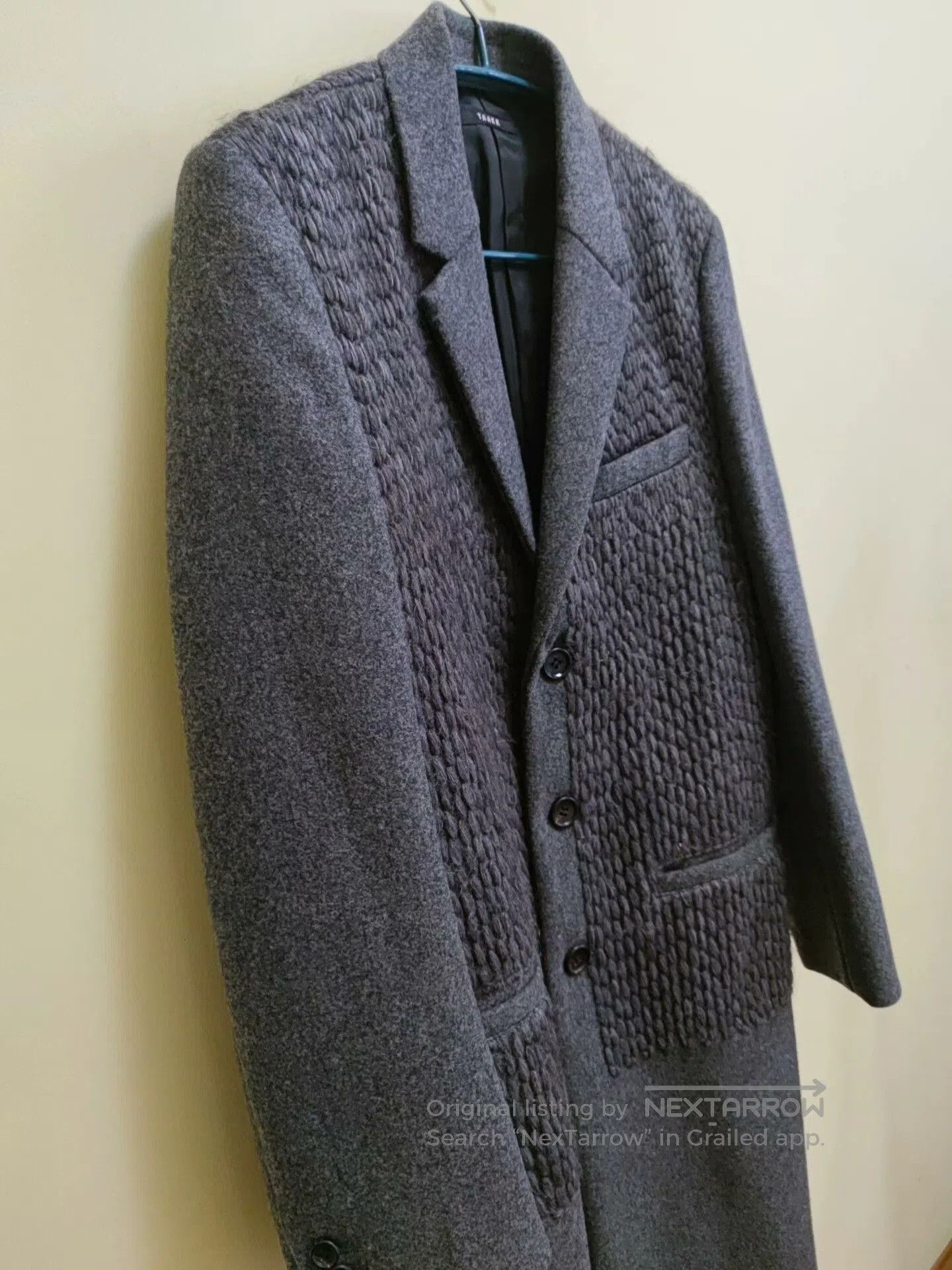 TAAKK Gray Wool and Cashmere Men's Coat. Size US M / EU 48-50 / 2 - 2 Thumbnail