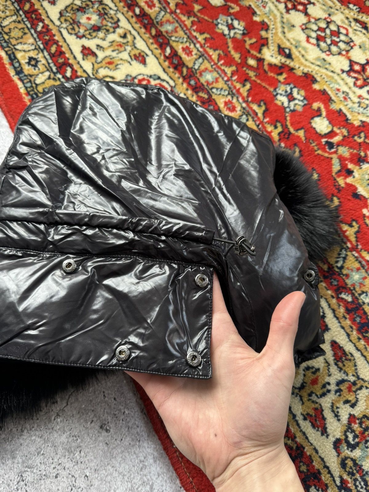 Moncler Moncler fur hood black puffer Size ONE SIZE - 13 Thumbnail