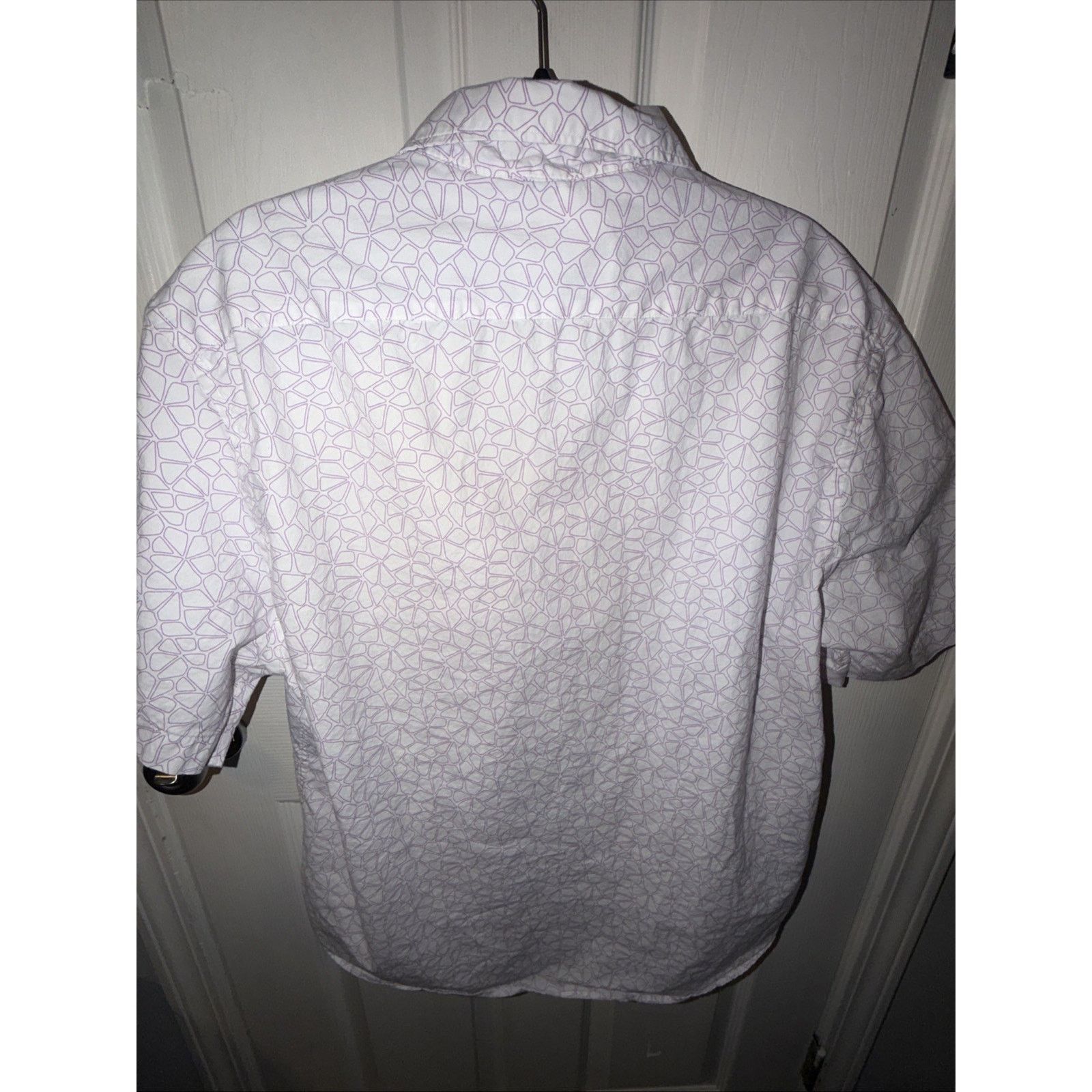 Pronto Uomo Pronto Uomo Men XL Floral Button Up Shirt Purple White Size US XL / EU 56 / 4 - 10 Thumbnail