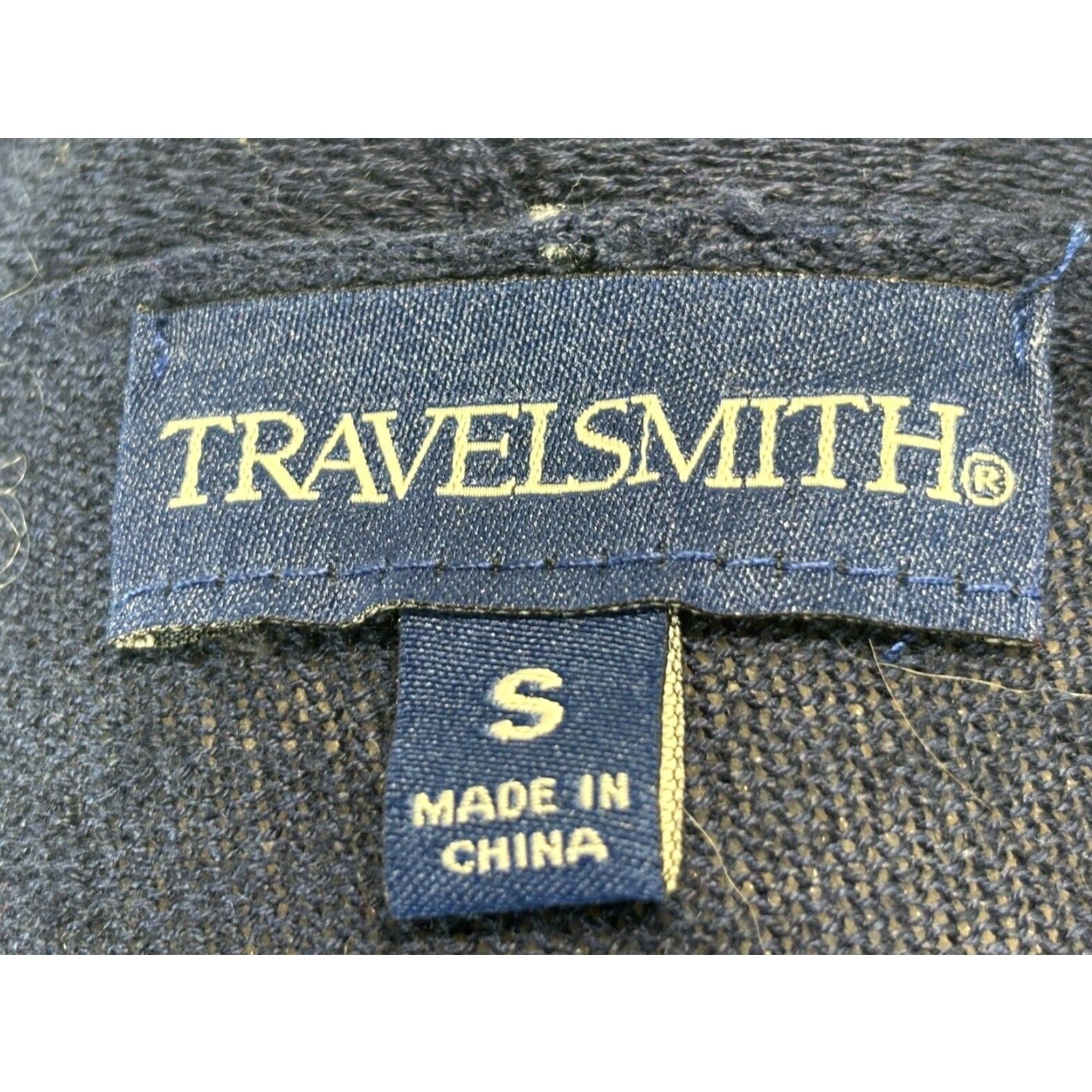 Vintage Women's Travelsmith Linen Blend Cardigan Sweater Small Navy Blue Long Sleeve Open Front Knit Size S / US 4 / IT 40 - 6 Thumbnail