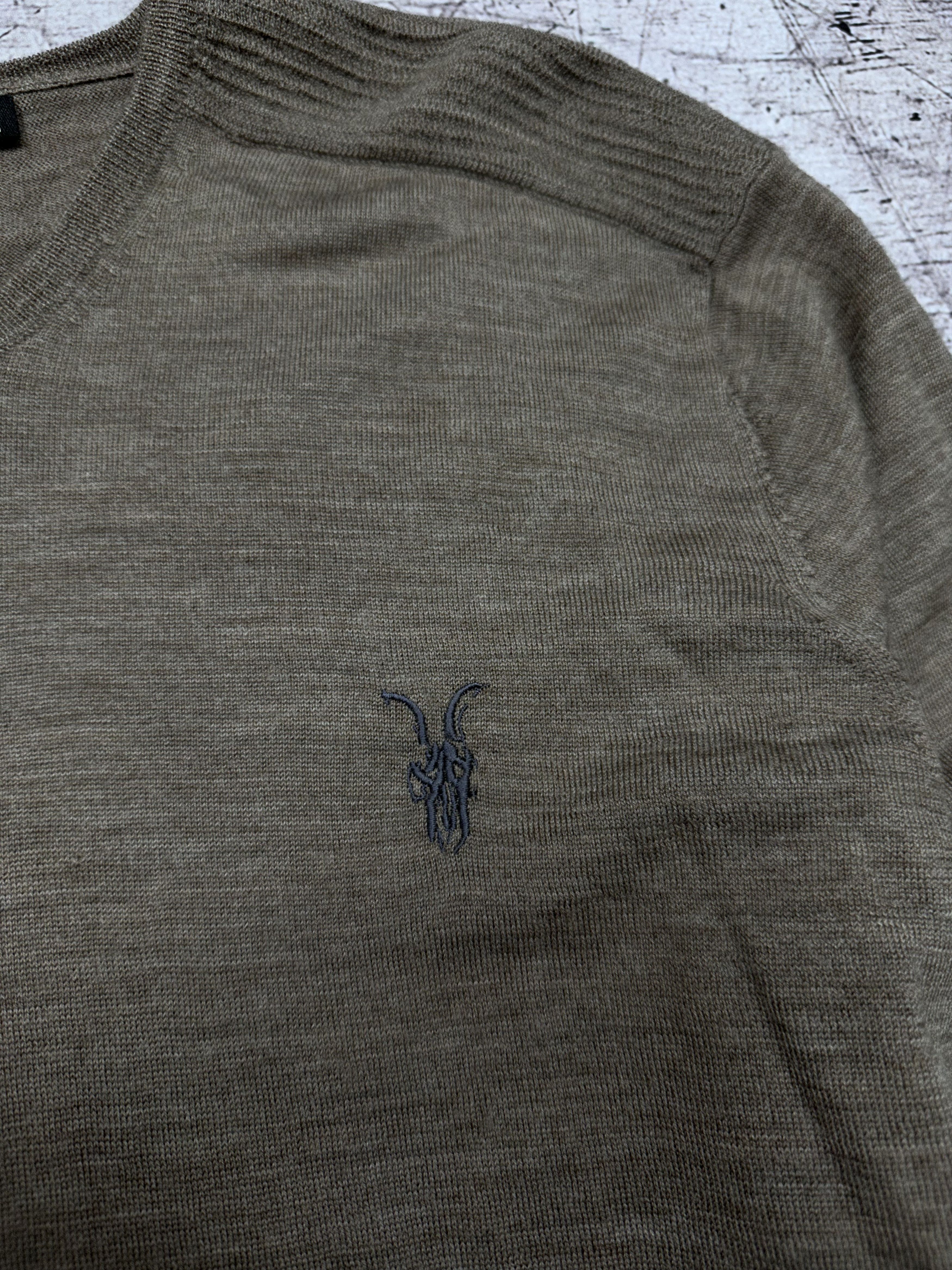 Allsaints Allsaints Shadow Mens Crew Neck Wool Sweater Size US XL / EU 56 / 4 - 3 Thumbnail
