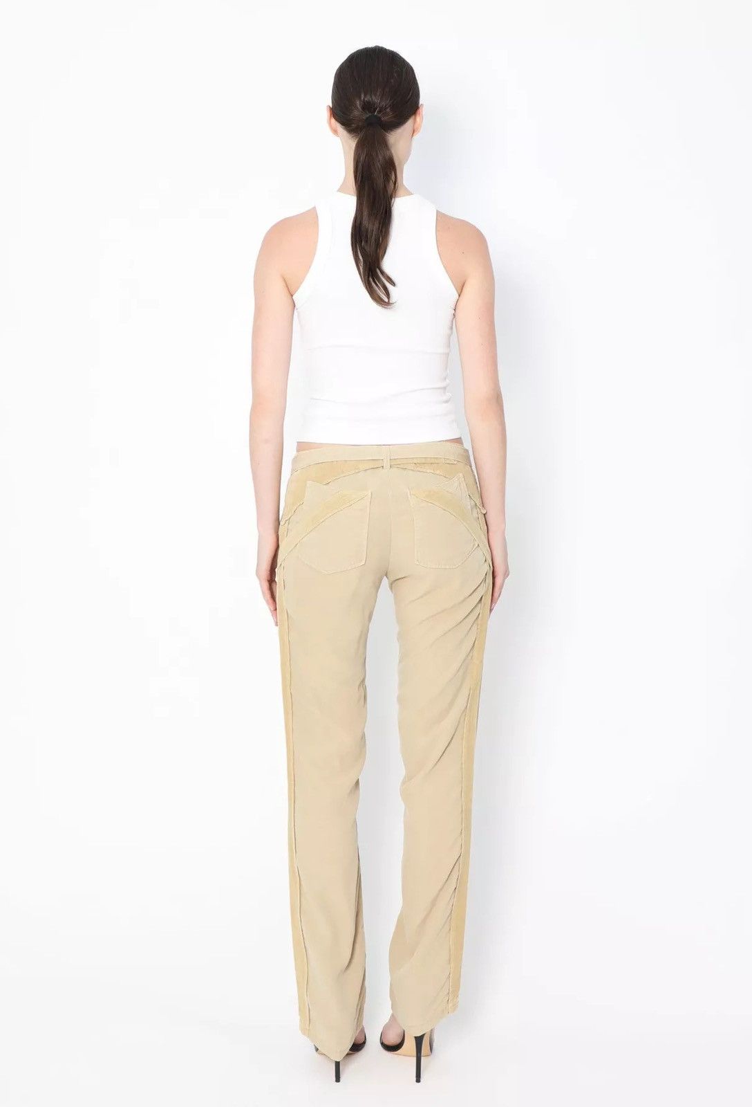Balenciaga Balenciaga – S/S 2002 Teal Corduroy Panel Cargo Pants Size 28" / US 6 / IT 42 - 8 Thumbnail