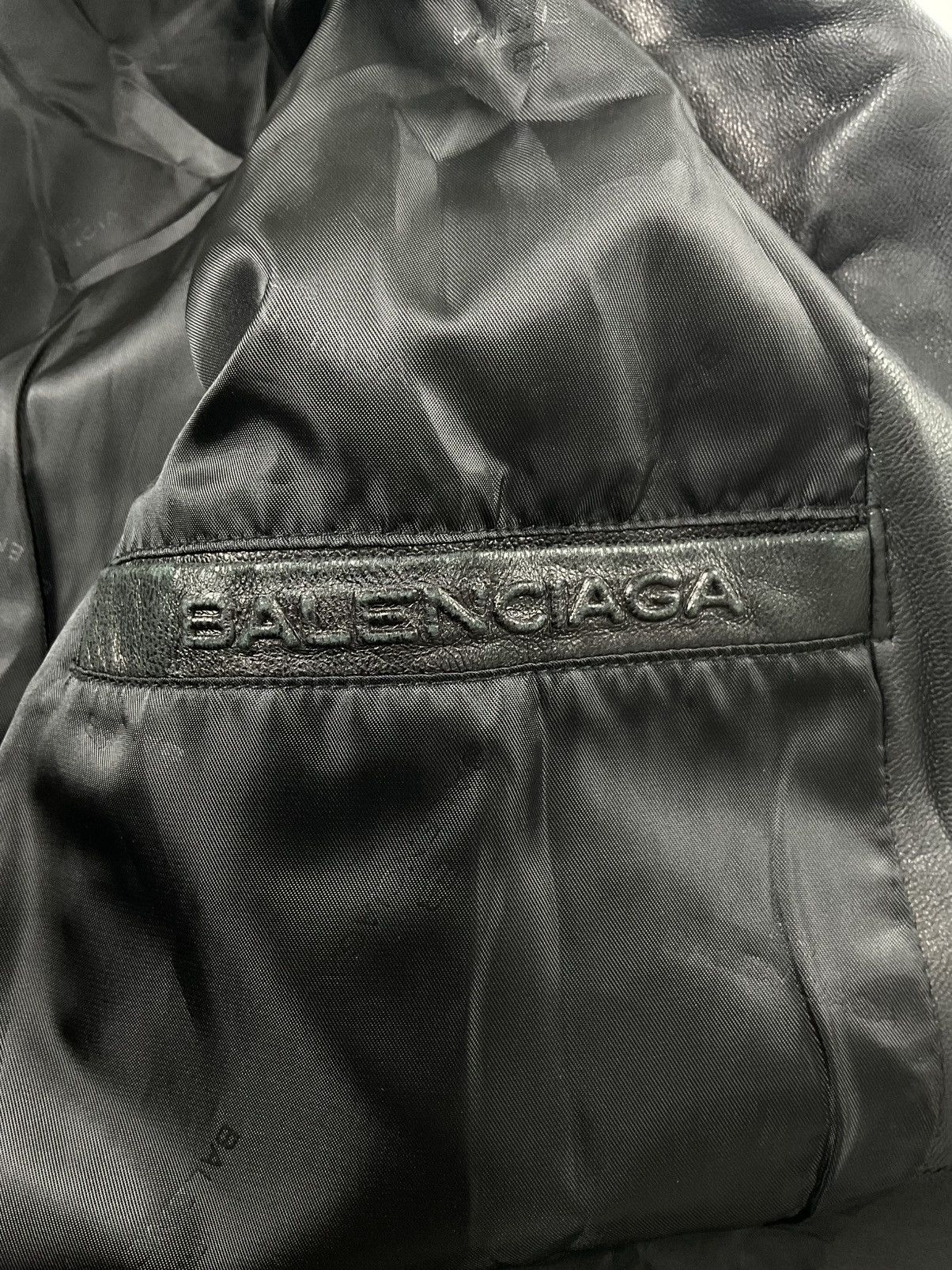 Balenciaga Vintage Balenciaga Leather Jacket Size US XL / EU 56 / 4 - 13 Thumbnail