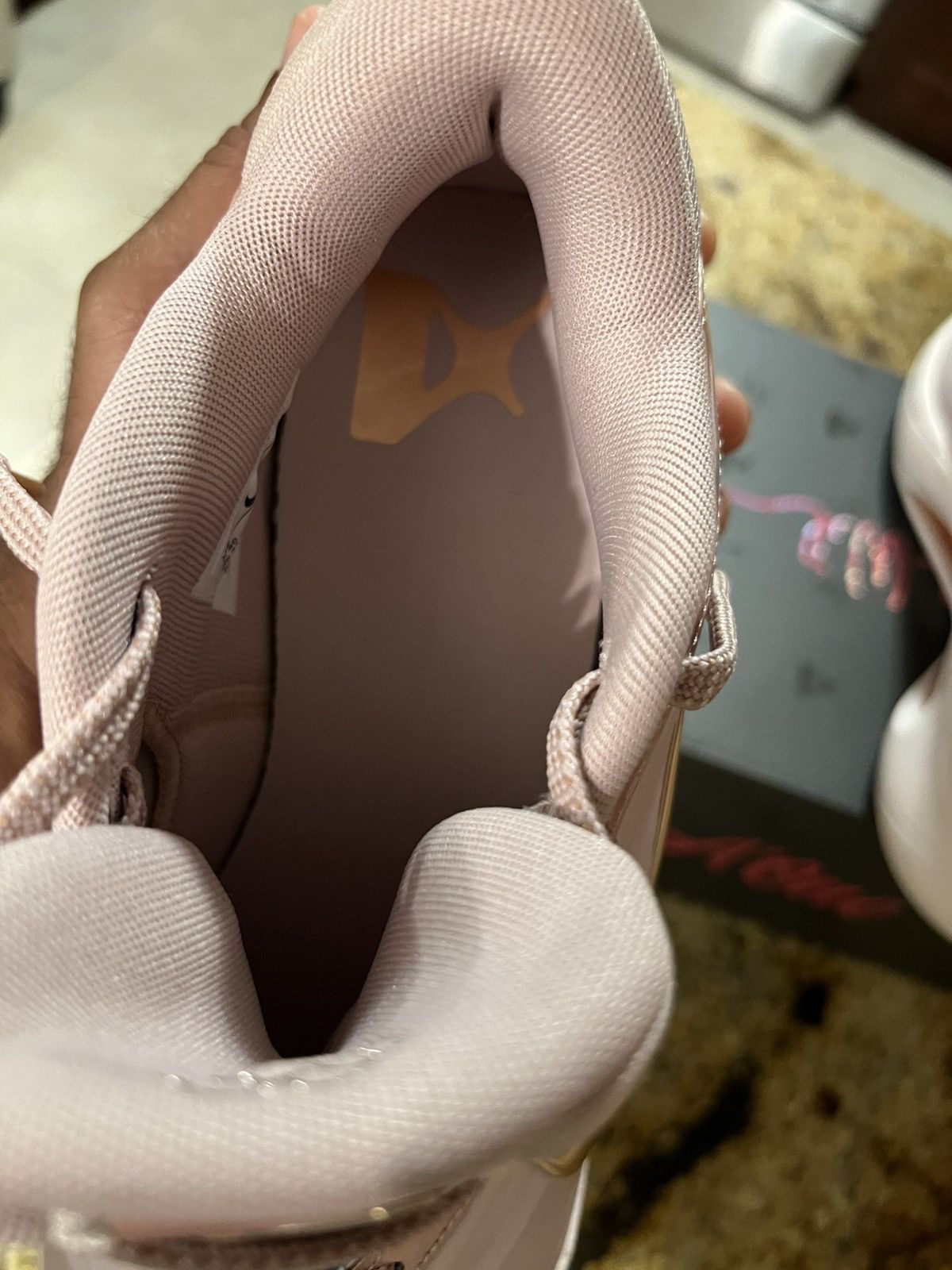 Nike Nike Women’s Pink Gold Sneakers New With Box Comfortable Size US 8.5 / IT 38.5 - 2 Thumbnail