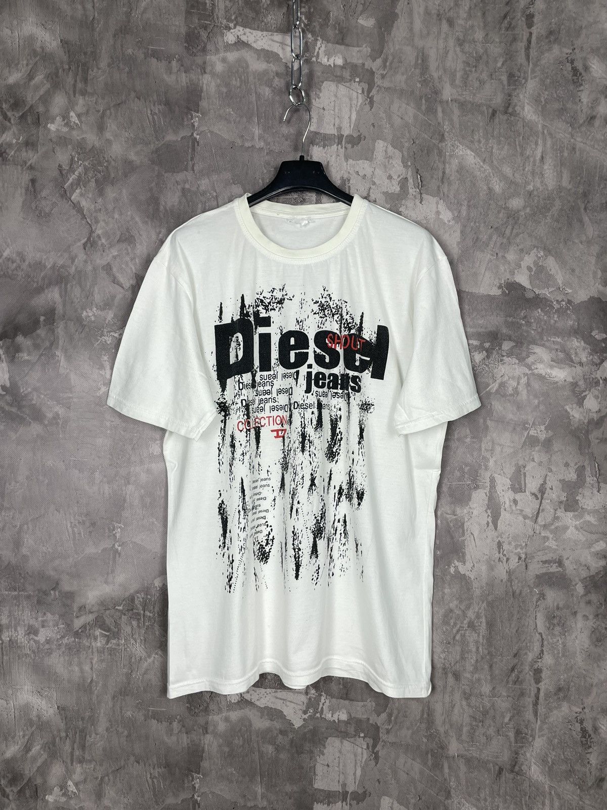 Diesel × Japanese Brand Vintage 90s Diesel Big logo t-shirt retro rare Y2K Size US M / EU 48-50 / 2 - 1 Thumbnail
