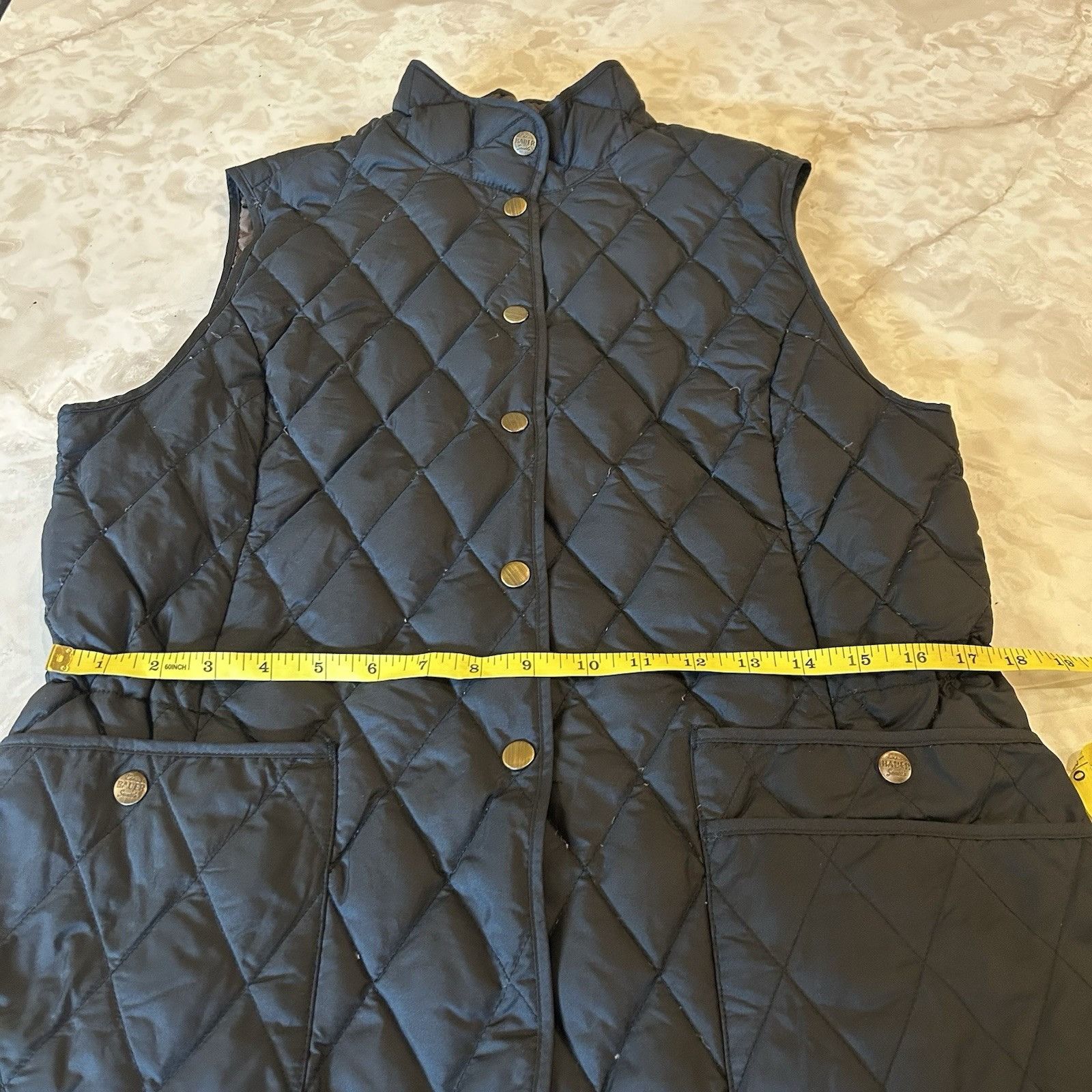 Eddie Bauer Eddie Bauer Jacket Womens Large Black Down Puffer Full Zip V Size L / US 10 / IT 46 - 4 Thumbnail