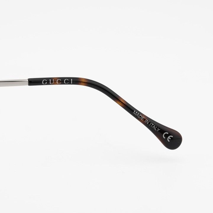 Gucci Gucci GG1019O 002 Eyeglasses Silver 58mm Square Frame Size ONE SIZE - 9 Thumbnail