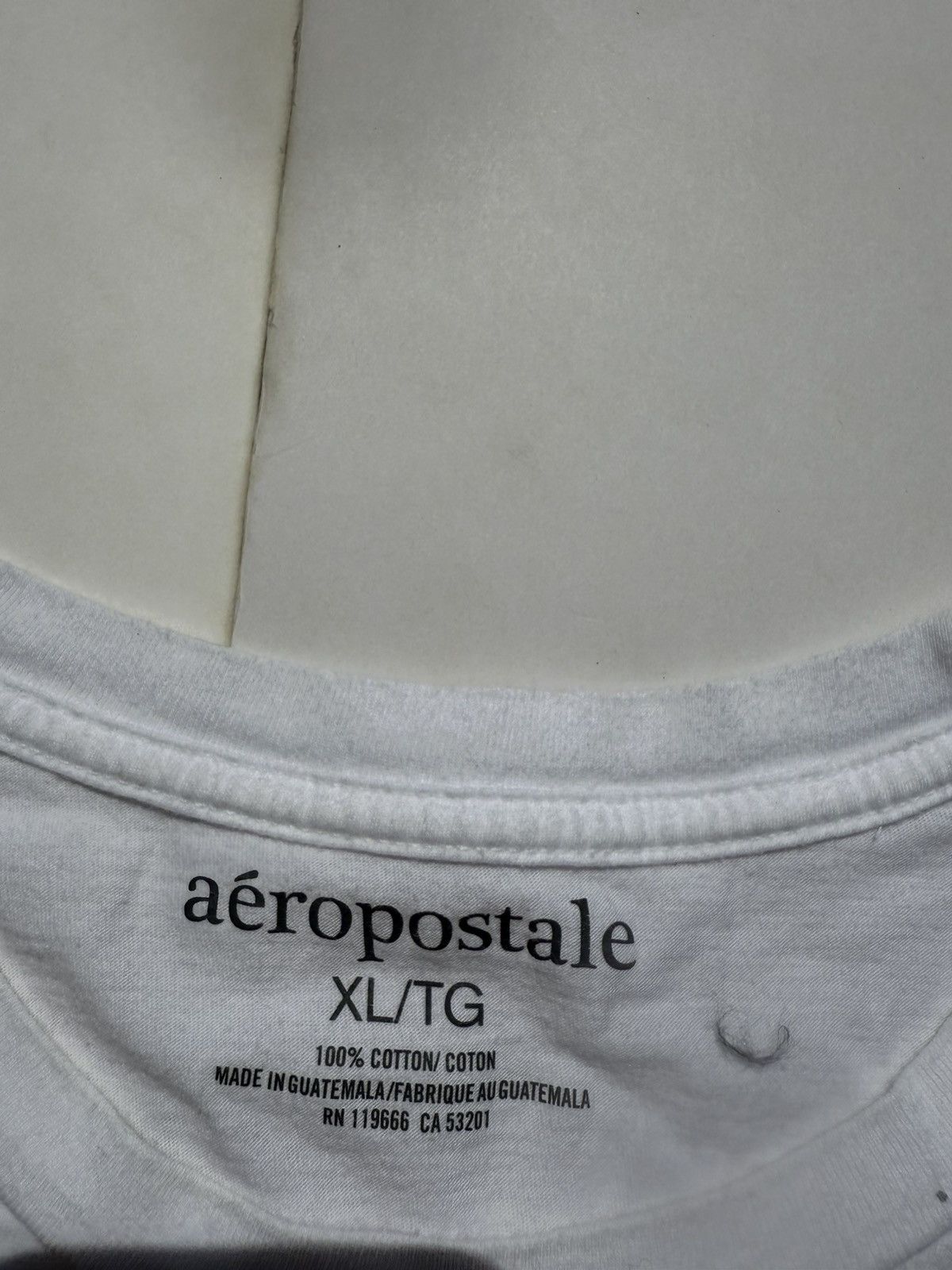 Aeropostale Aeropostale white and blue graphic tee Size US XL / EU 56 / 4 - 4 Thumbnail