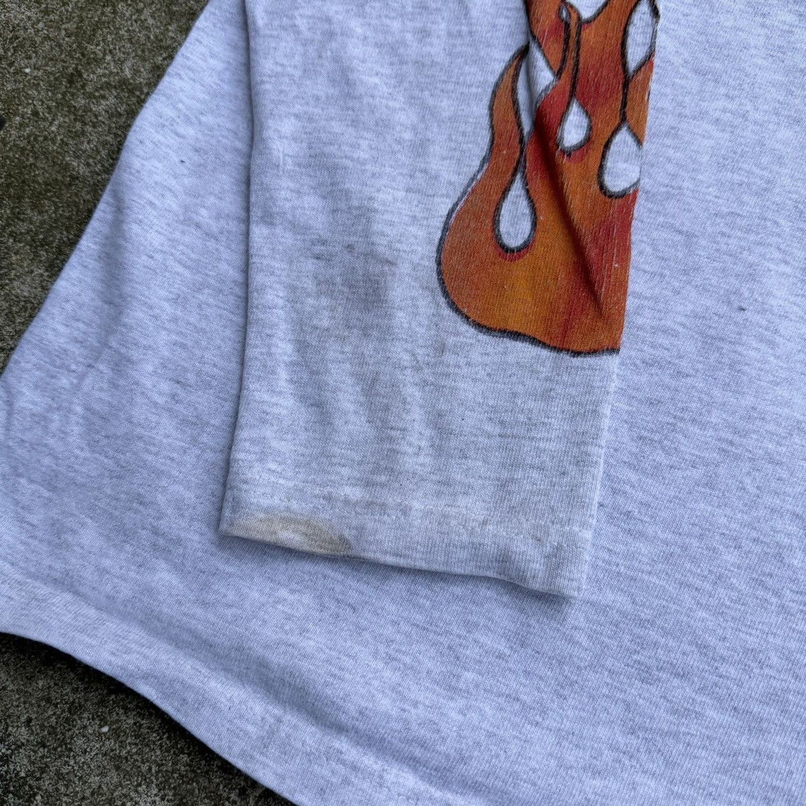 Harley Davidson Faded Harley Davidson Flame Shirt ERD Grunge Biker WCC Size US L / EU 52-54 / 3 - 5 Thumbnail