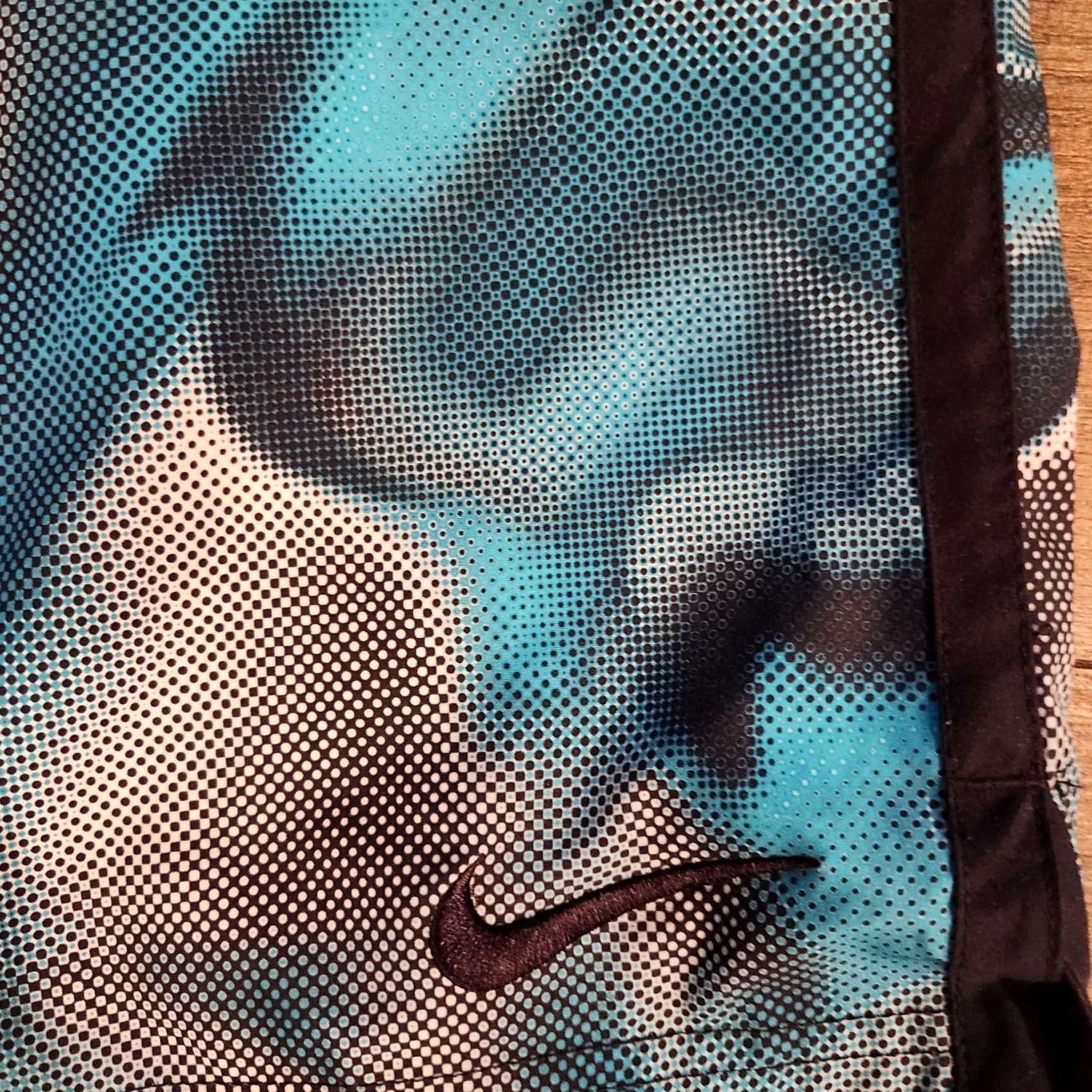 Nike NIKE Board Shorts Large Swim Trunks Blue Drawstring front Men's Sz Size US 33 - 4 Thumbnail