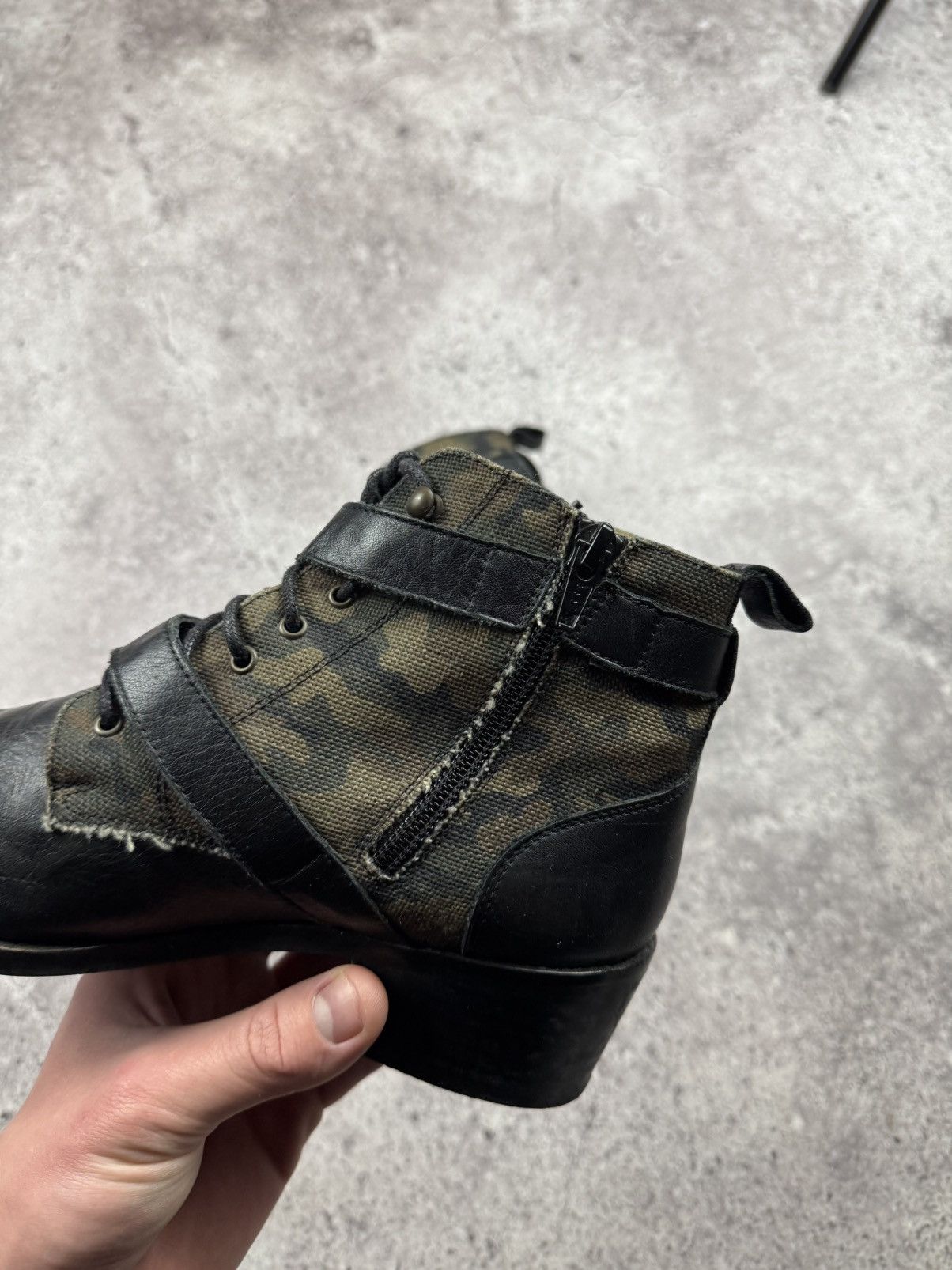 Vintage Vintage Leather Cowboy Japanesse Camo Y2K Boots Heels Rare Size US 9 / IT 39 - 11 Thumbnail