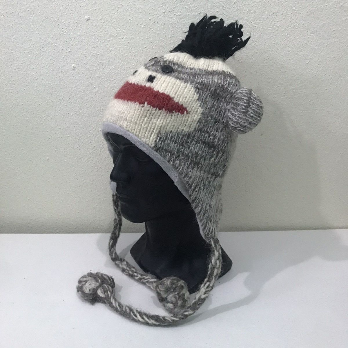 Vintage Vintage Shark Face Earflap Beanie Hat Size ONE SIZE - 3 Thumbnail