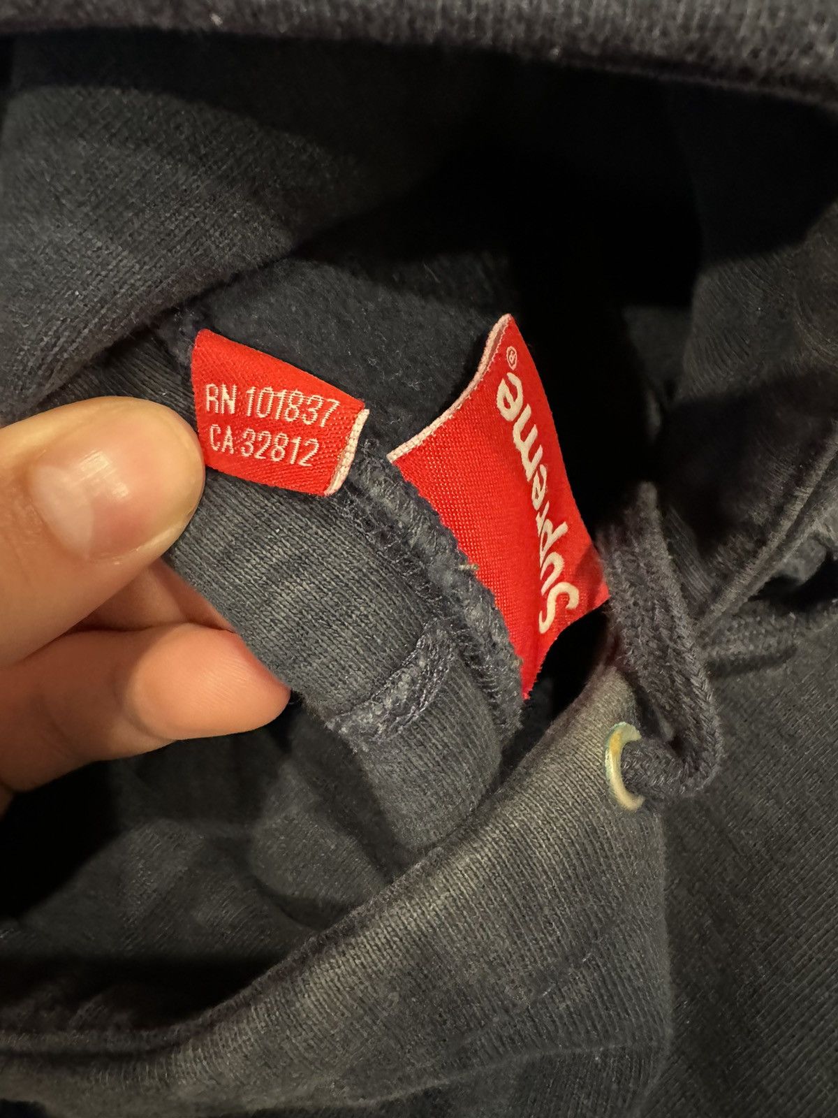 Supreme Supreme Box Logo Navy/Red Size US XL / EU 56 / 4 - 5 Thumbnail