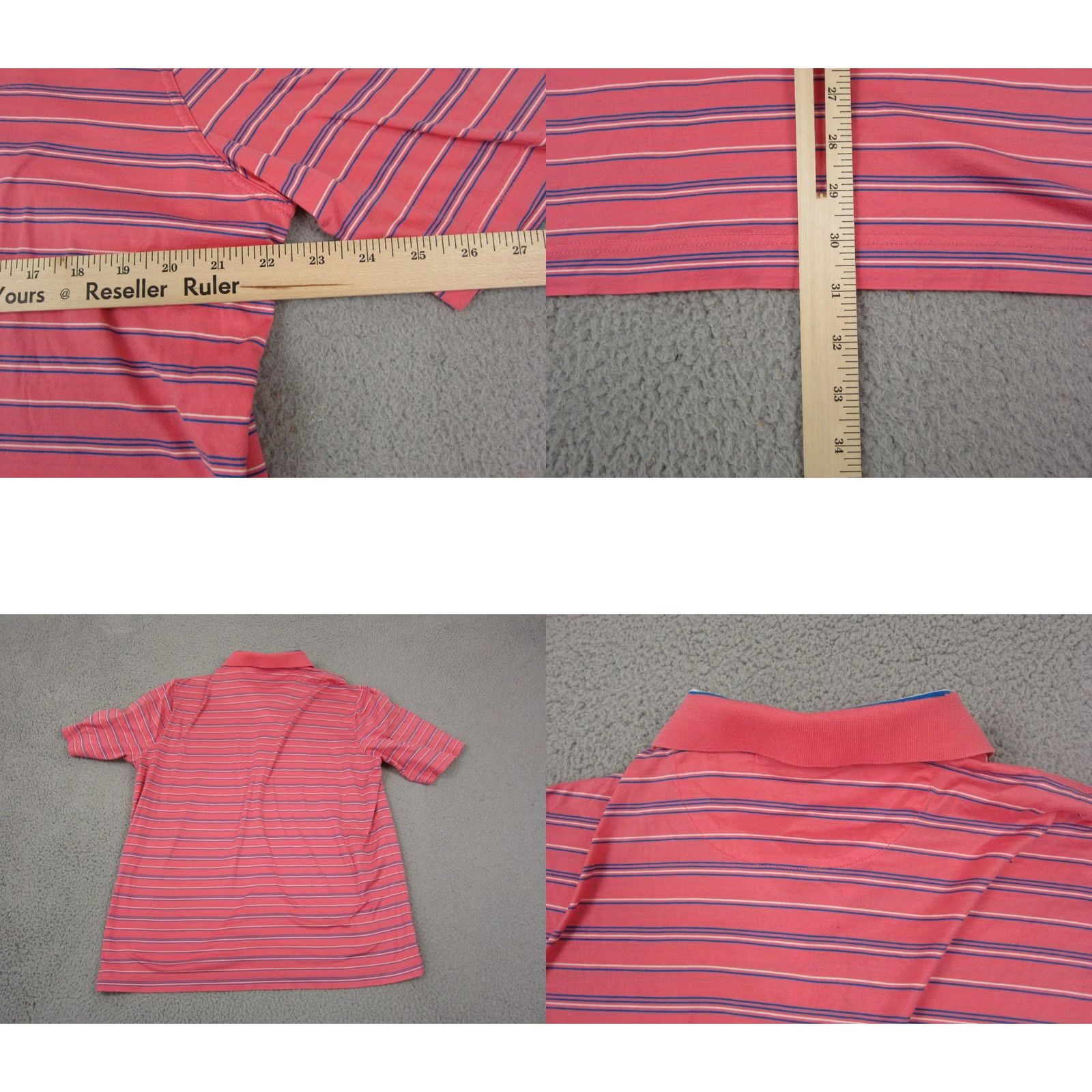 Vintage VINTAGE Bobby Jones Polo Shirt Mens XL Pink Striped Golf Cotton Size US XL / EU 56 / 4 - 8 Thumbnail