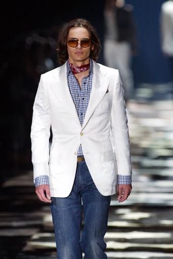 Gucci Gucci X Tom Ford SS 2004 Silk Gingham Western Cowboy Shirt Size US M / EU 48-50 / 2 - 1 Thumbnail