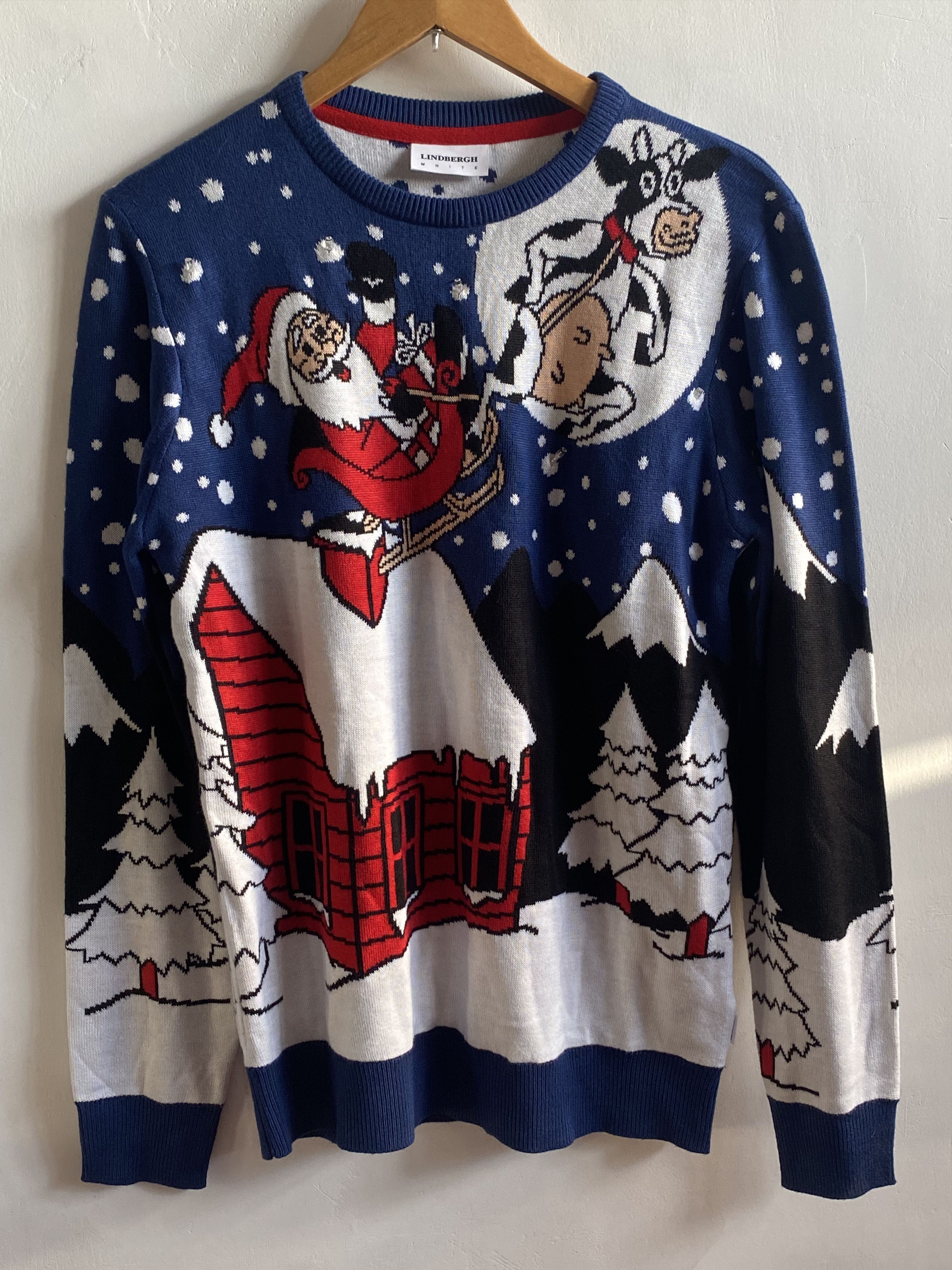 Lindbergh Lindbergh White Denmark Christmas sweater jumper xmas knit Size US S / EU 44-46 / 1 - 1 Thumbnail