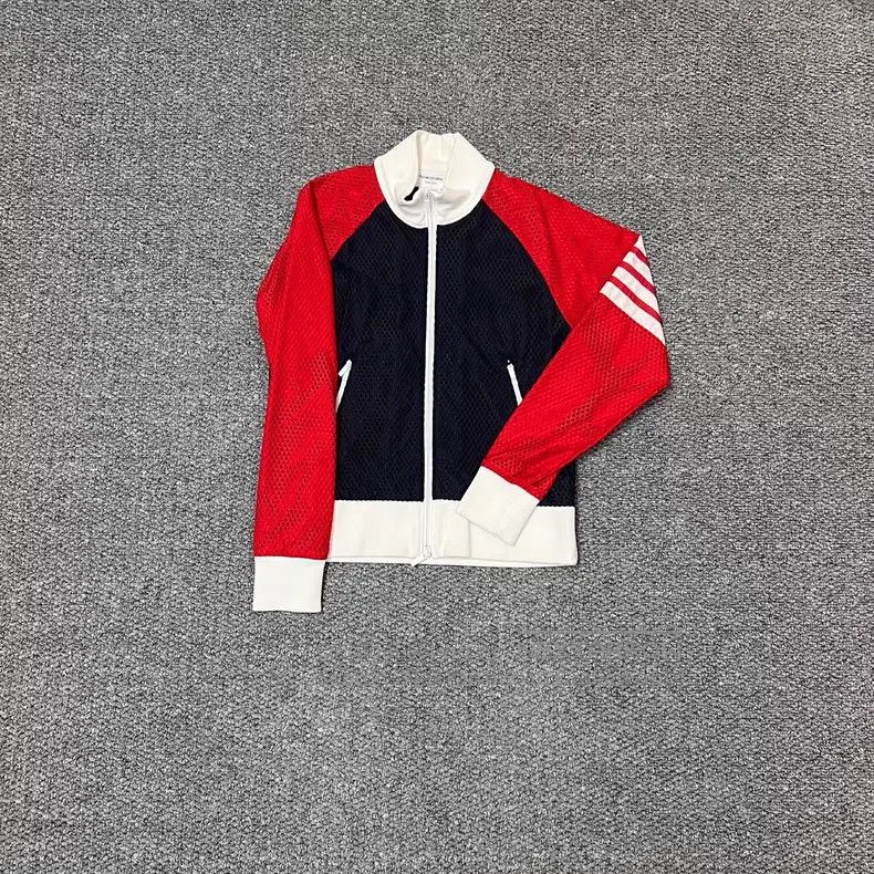 Thom Browne Thom Browne Color-Blocked Mesh Jacket Size US S / EU 44-46 / 1 - 1 Thumbnail