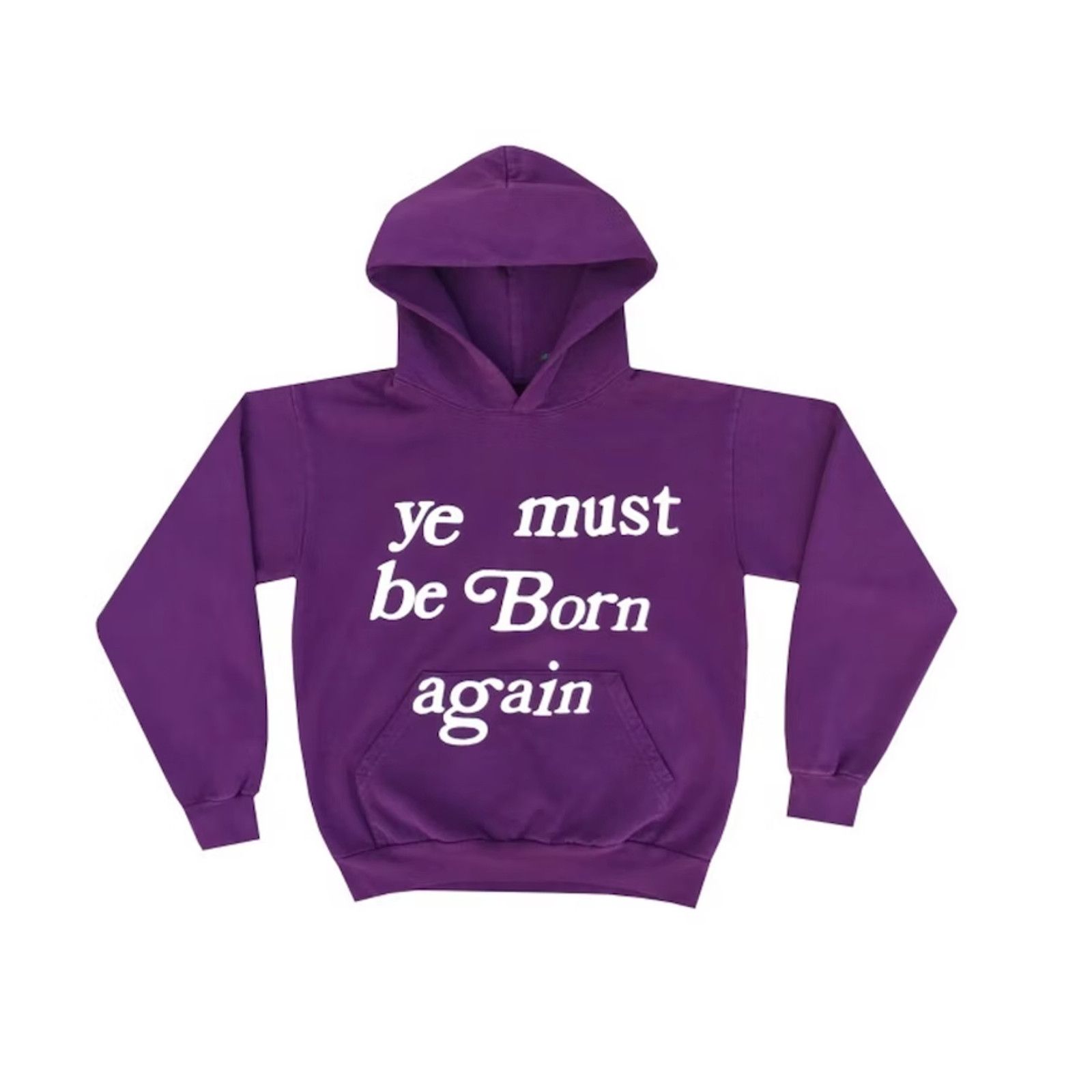 image of Cactus Plant Flea Market Born Again Hooded Sweatshirt Purple, Men's (Size XL)