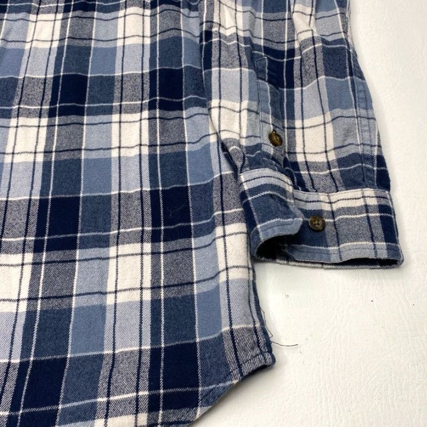 Carhartt VINTAGE Carhartt Shirt Mens XL Blue Trumbull Plaid Long Sleeve Relaxed Workwear Flannel Size US XL / EU 56 / 4 - 4 Thumbnail