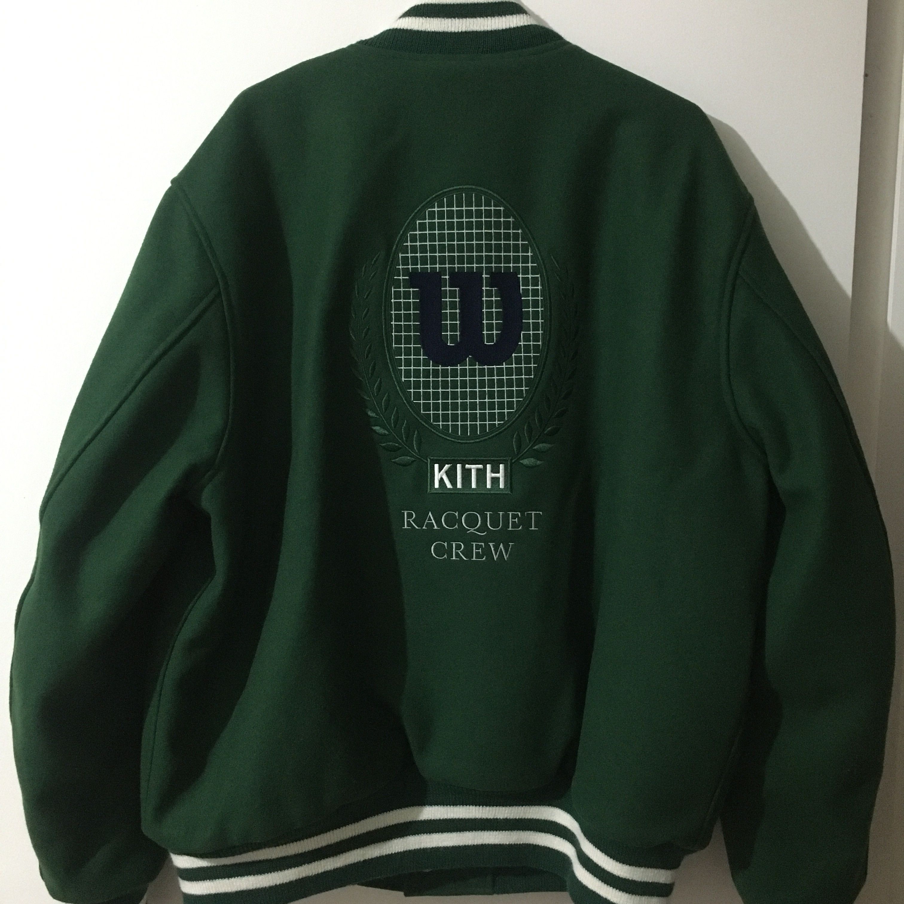 Golden Bear × Kith Kith For Wilson Racquet Crew Wool Varsity Jacket Size US XL / EU 56 / 4 - 3 Thumbnail