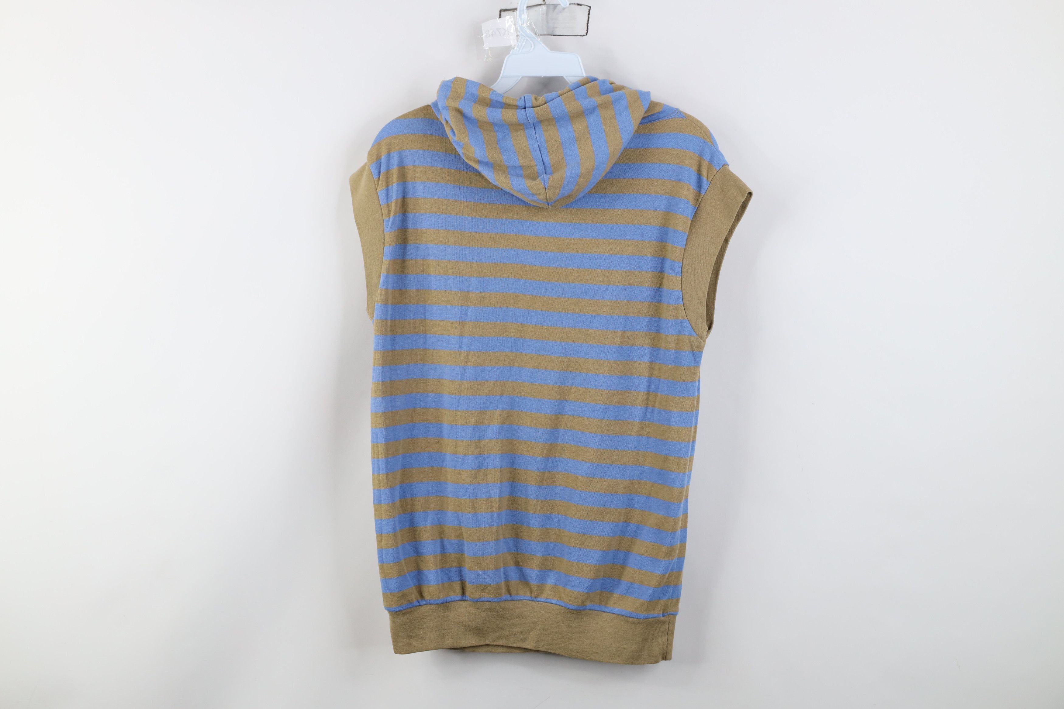 Vintage Vintage 70s 80s Streetwear Knit Sleeveless Hoodie T-Shirt Size M / US 6-8 / IT 42-44 - 13 Thumbnail
