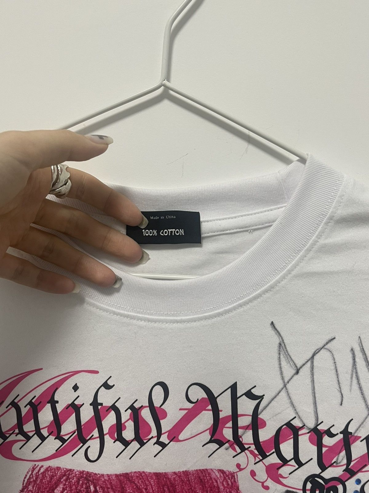 Drain Gang bladee martyr tour tshirt signed by yung sherman Size US L / EU 52-54 / 3 - 4 Thumbnail