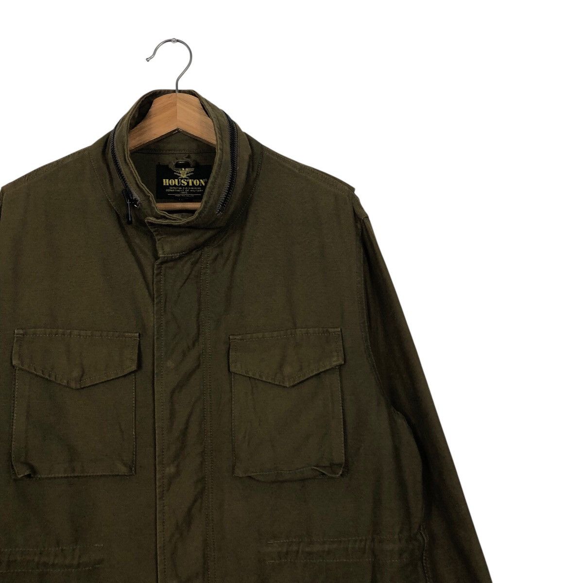 Japanese Brand 📌Vintage Biker Jacket Houston Military Multi Pocket Size US L / EU 52-54 / 3 - 8 Thumbnail