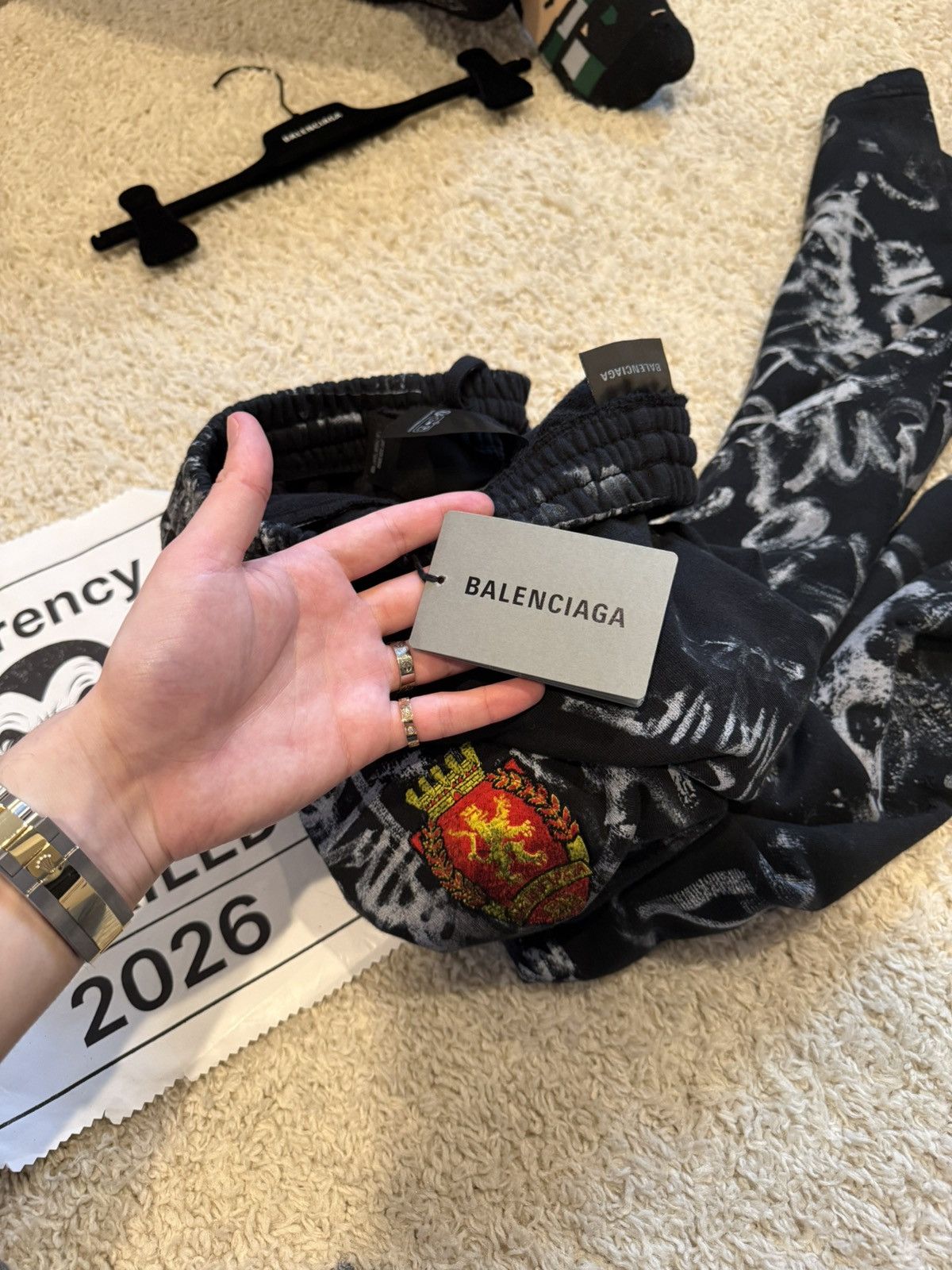 Balenciaga Balenciaga VIC Skater Graffiti Sweatpants Size US 30 / EU 46 - 16 Thumbnail
