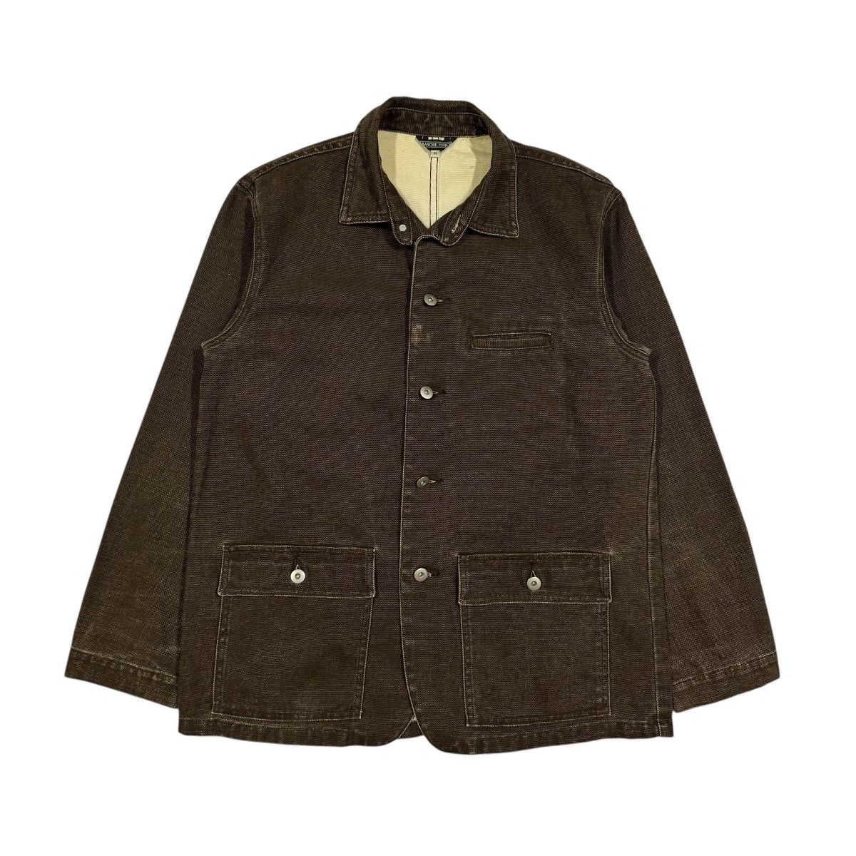 If Six Was Nine Vtg🔥Amore Puro Canvas Brown Chore Workers Jacket Size US M / EU 48-50 / 2 - 1 Thumbnail