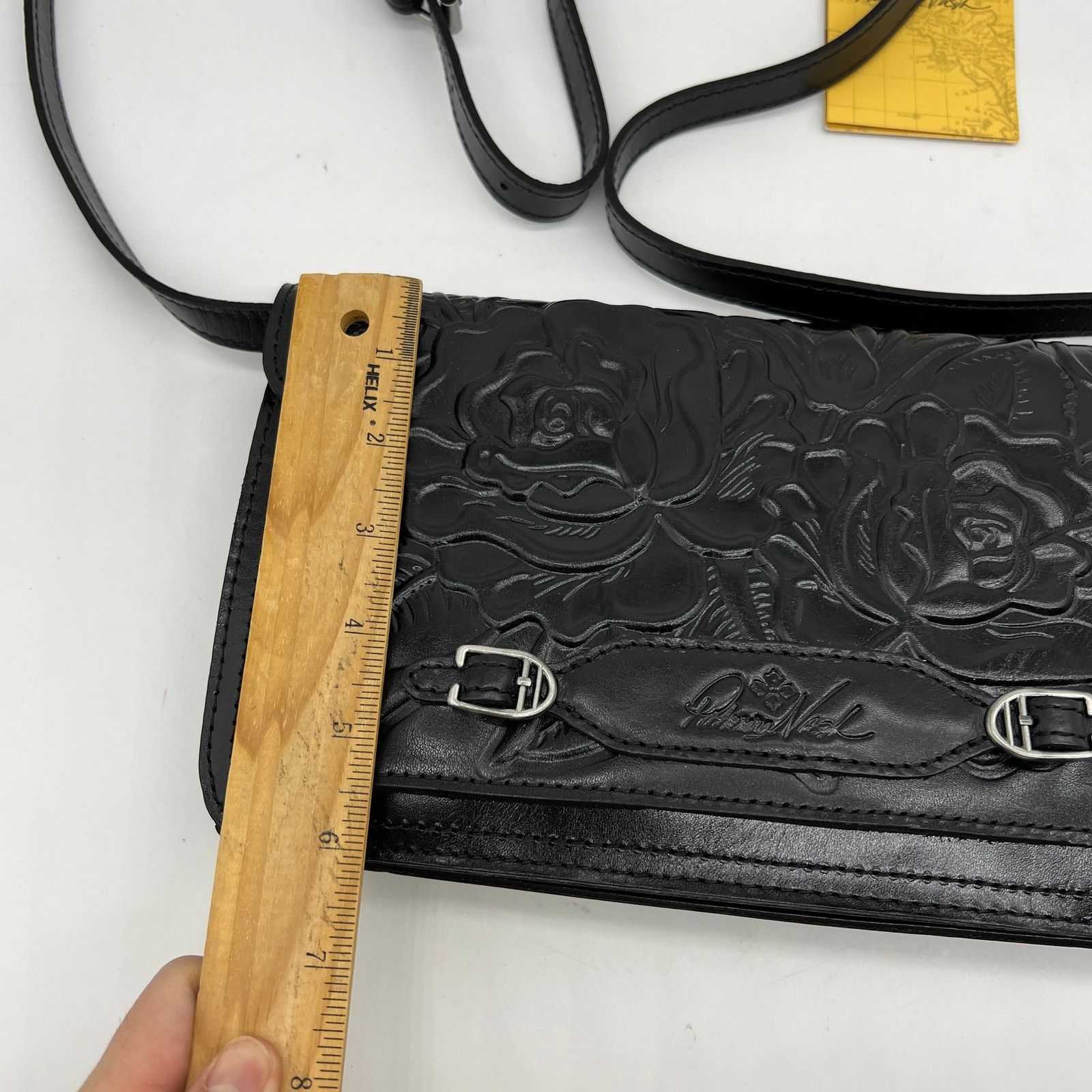 Other Patricia Nash Monta Leather Crossbody Clutch Bla Size ONE SIZE - 10 Thumbnail