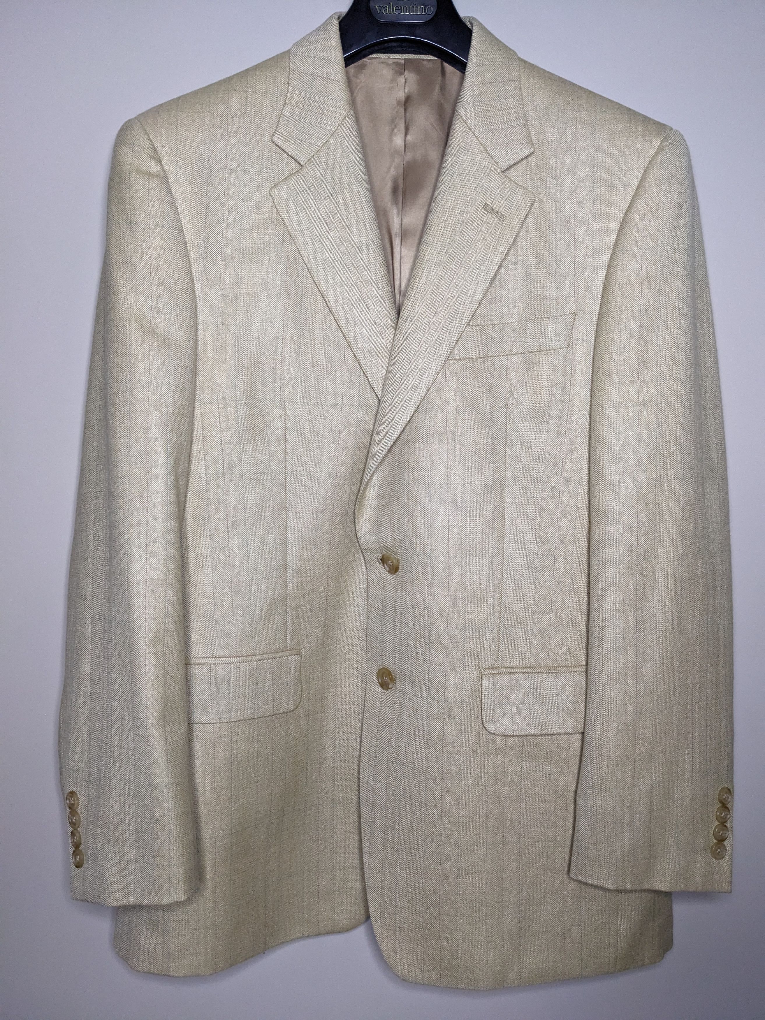 Lauren Ralph Lauren Ralph Lauren Striped Herringbone Blazer 39R Silk Wool Jacket Size 40R - 1 Thumbnail