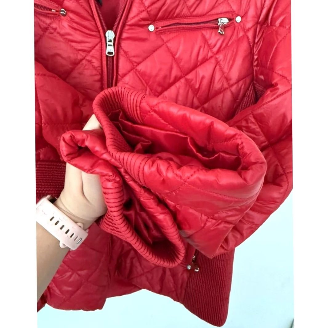 Ralph Lauren Ralph Lauren Red Quilted Puffer Full-Zip Lightweight Jacket XL Women’s Pocketed - Nylon - Basic Jacket Size XL / US 12-14 / IT 48-50 - 6 Thumbnail