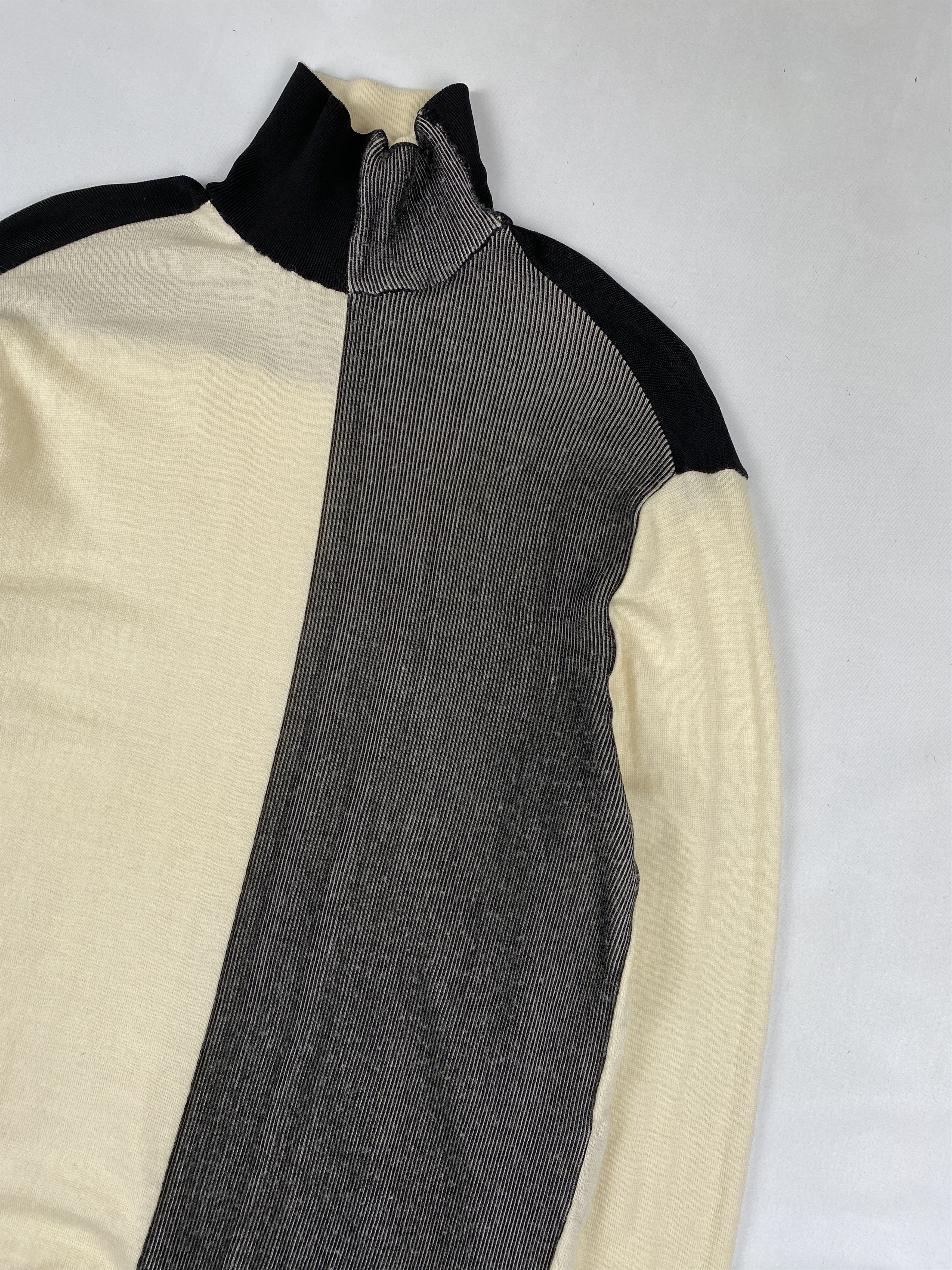 Balenciaga Nicolas Ghesquiêre Womens Ribbed Turtle Neck Size S / US 4 / IT 40 - 4 Thumbnail