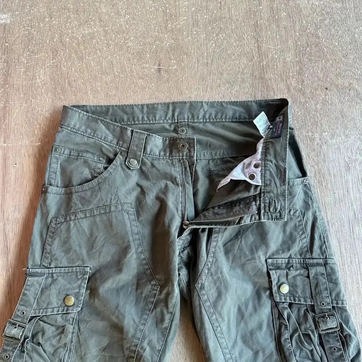 Selected Homme 💥FLARE/BOOTCUT💥MICHEL KLEIN VINTAGE DOUBLEKNEE CARGO PANTS Size US 32 / EU 48 - 6 Thumbnail