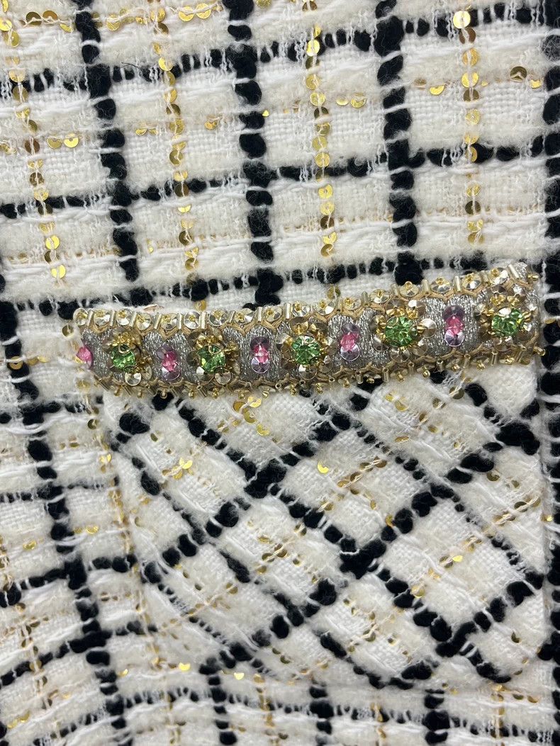 Other Valentino Tweed studded bead dress Size M / US 6-8 / IT 42-44 - 2 Thumbnail