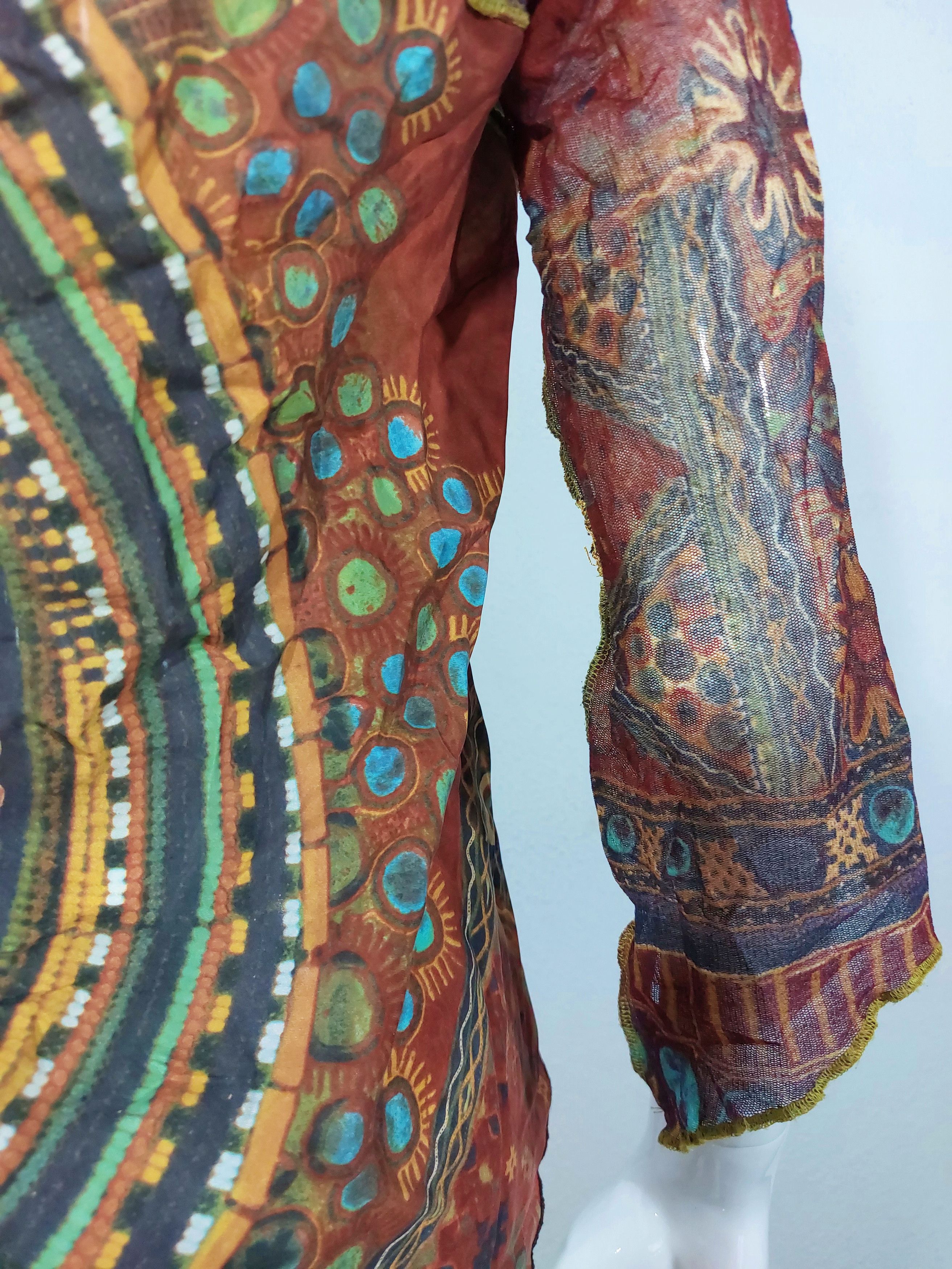 Jean Paul Gaultier Jean Paul Gaultier Rainbow Boho Hippe Kaleidoscope Top Shirt Size US S / EU 44-46 / 1 - 10 Thumbnail