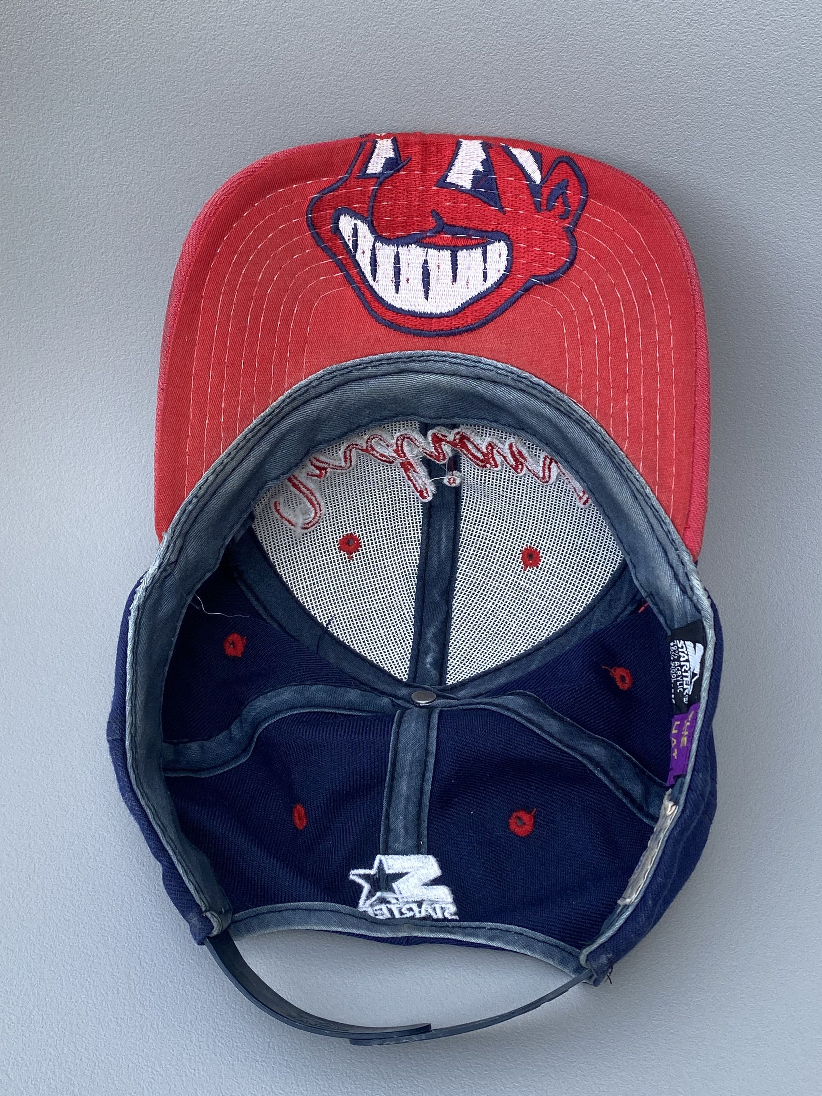 MLB × Starter × Vintage Vintage Starter Clevland Indians Big logo The Game Cap Hat Size ONE SIZE - 2 Thumbnail