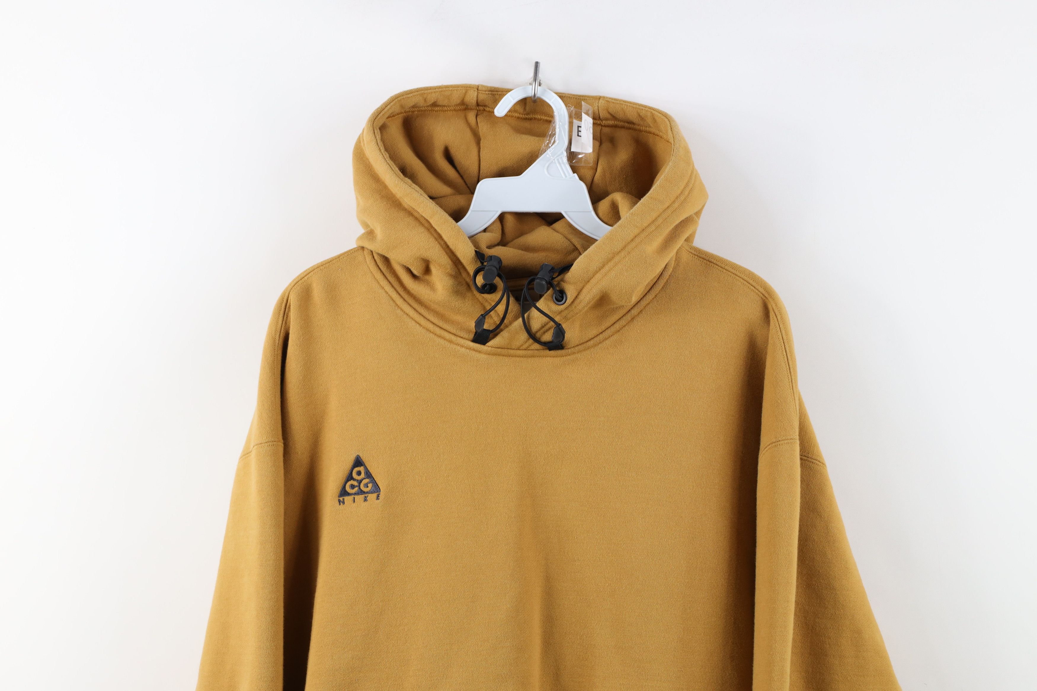 Nike Y2K Nike ACG Spell Out Heavyweight Hoodie Sweatshirt Wheat Size US M / EU 48-50 / 2 - 2 Thumbnail