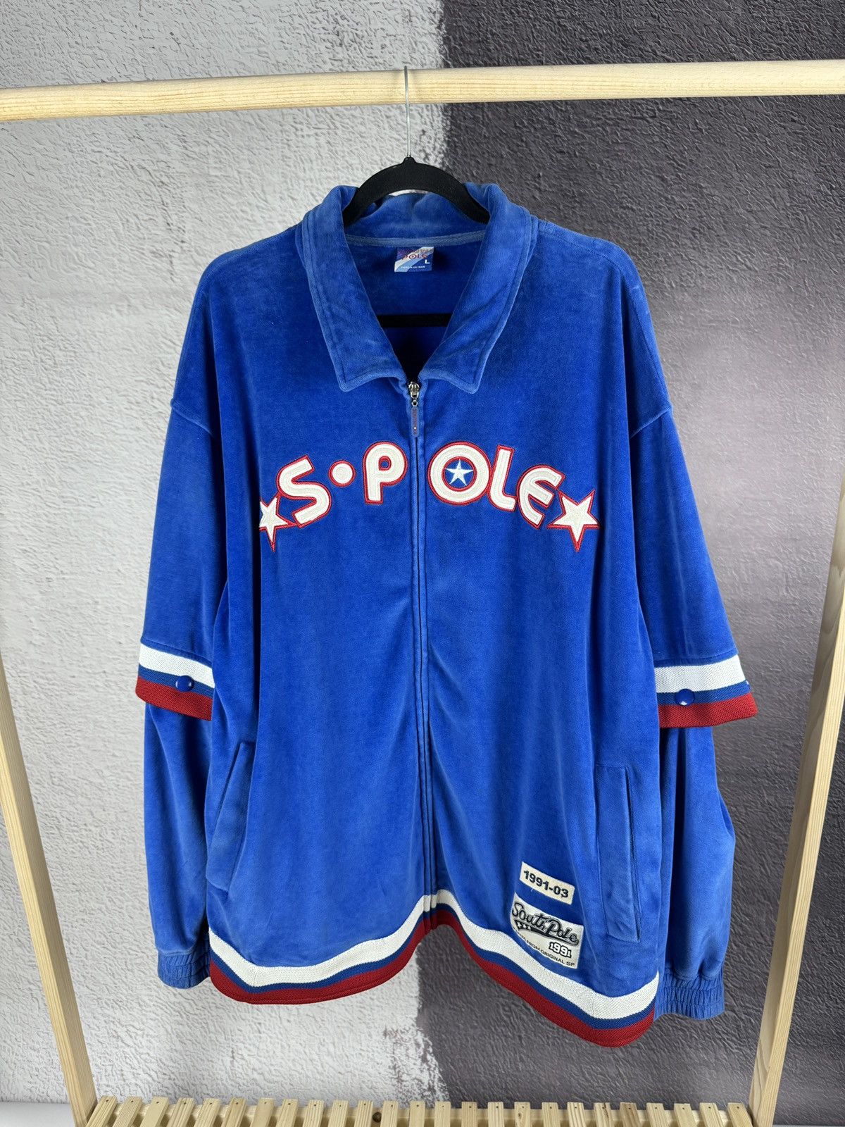 Southpole SouthPole vintage big logo basketball button sleeve jacket Size US L / EU 52-54 / 3 - 1 Thumbnail