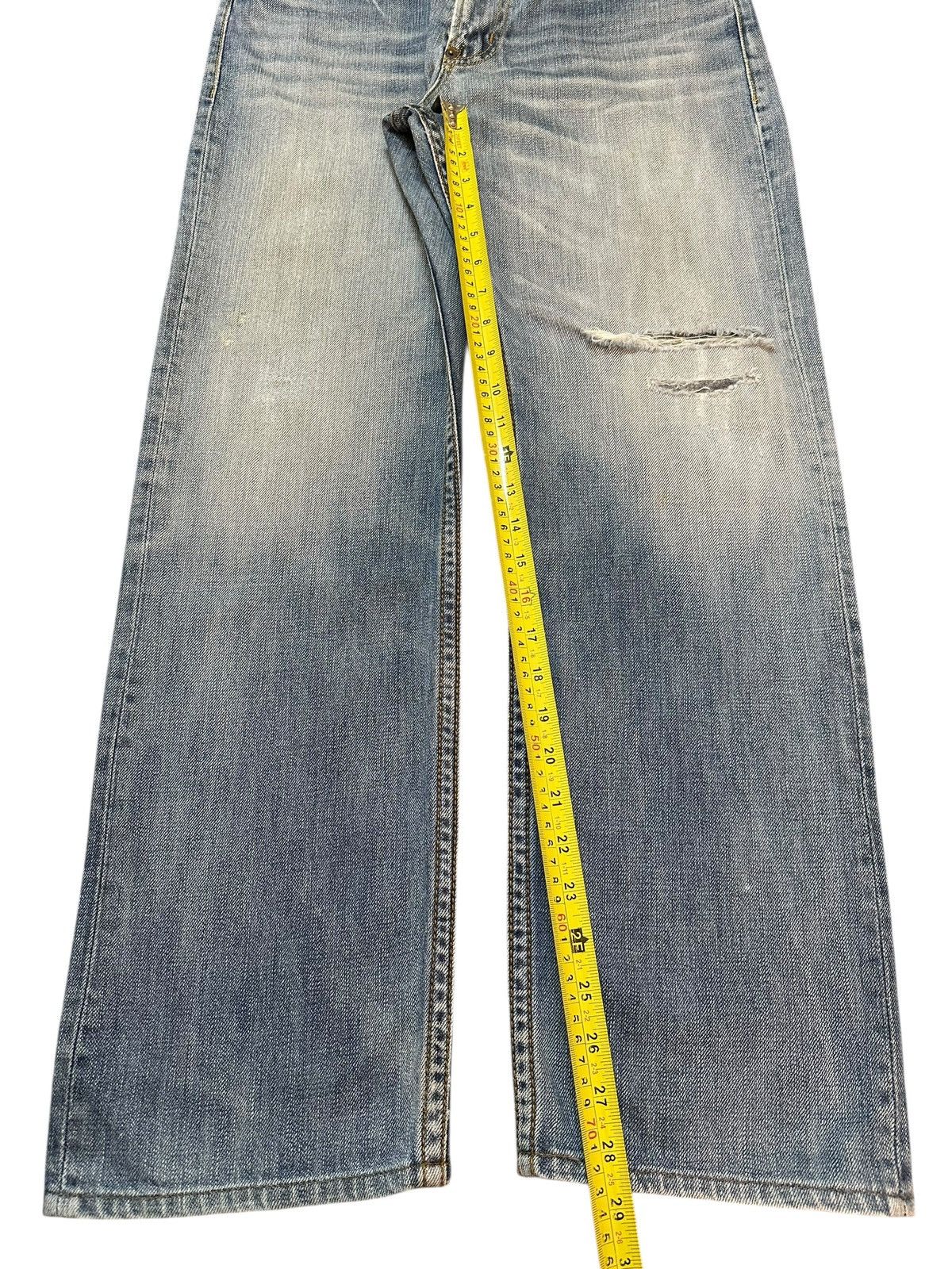 Acne Studios Vintage Japanese Brand Blue Faded Wash Distress Loose Jeans Size US 32 / EU 48 - 13 Thumbnail